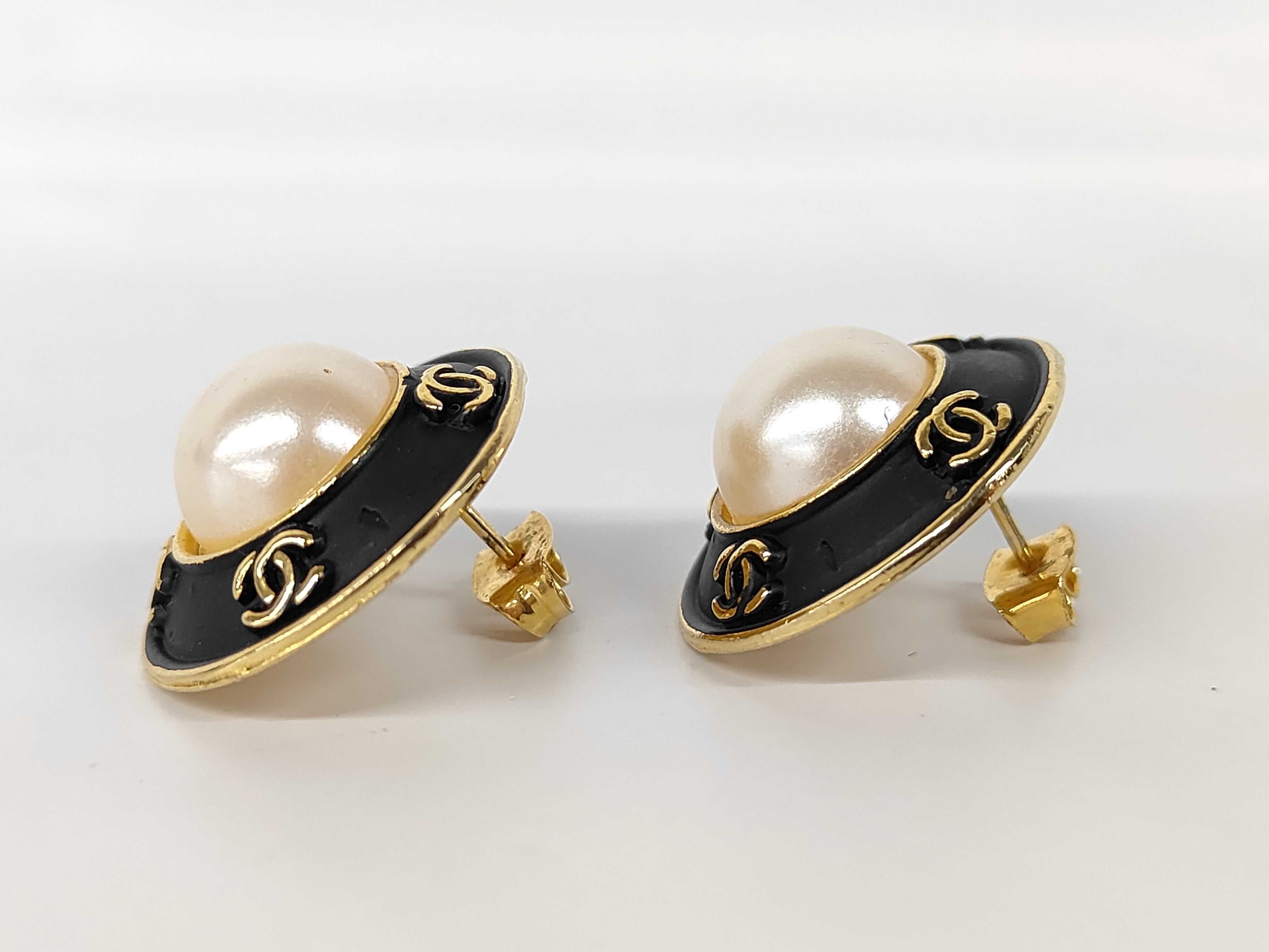 faux pearl earrings — view 3
