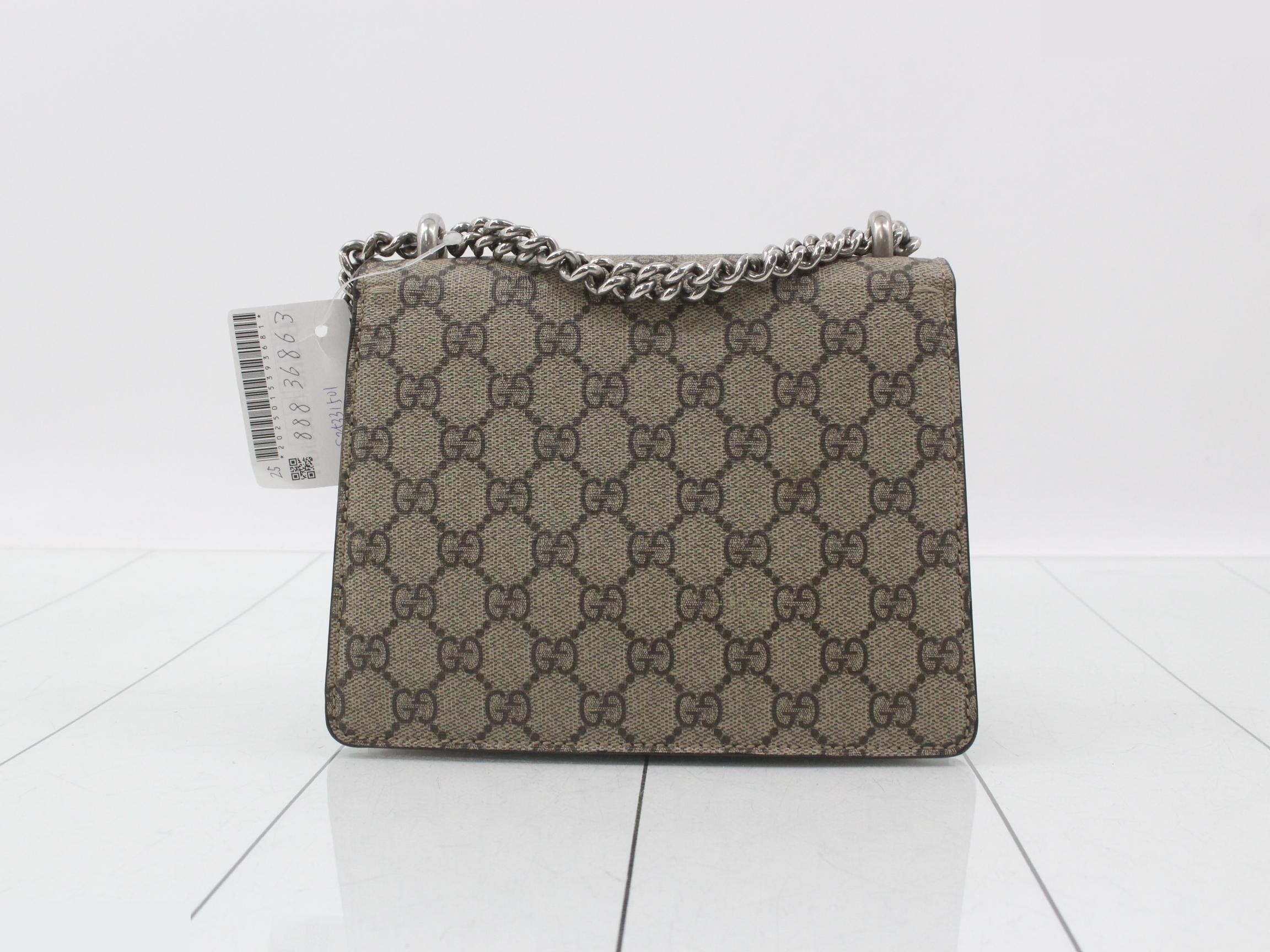 Dionysus GG Supreme Suede Chain Shoulder Bag — view 2