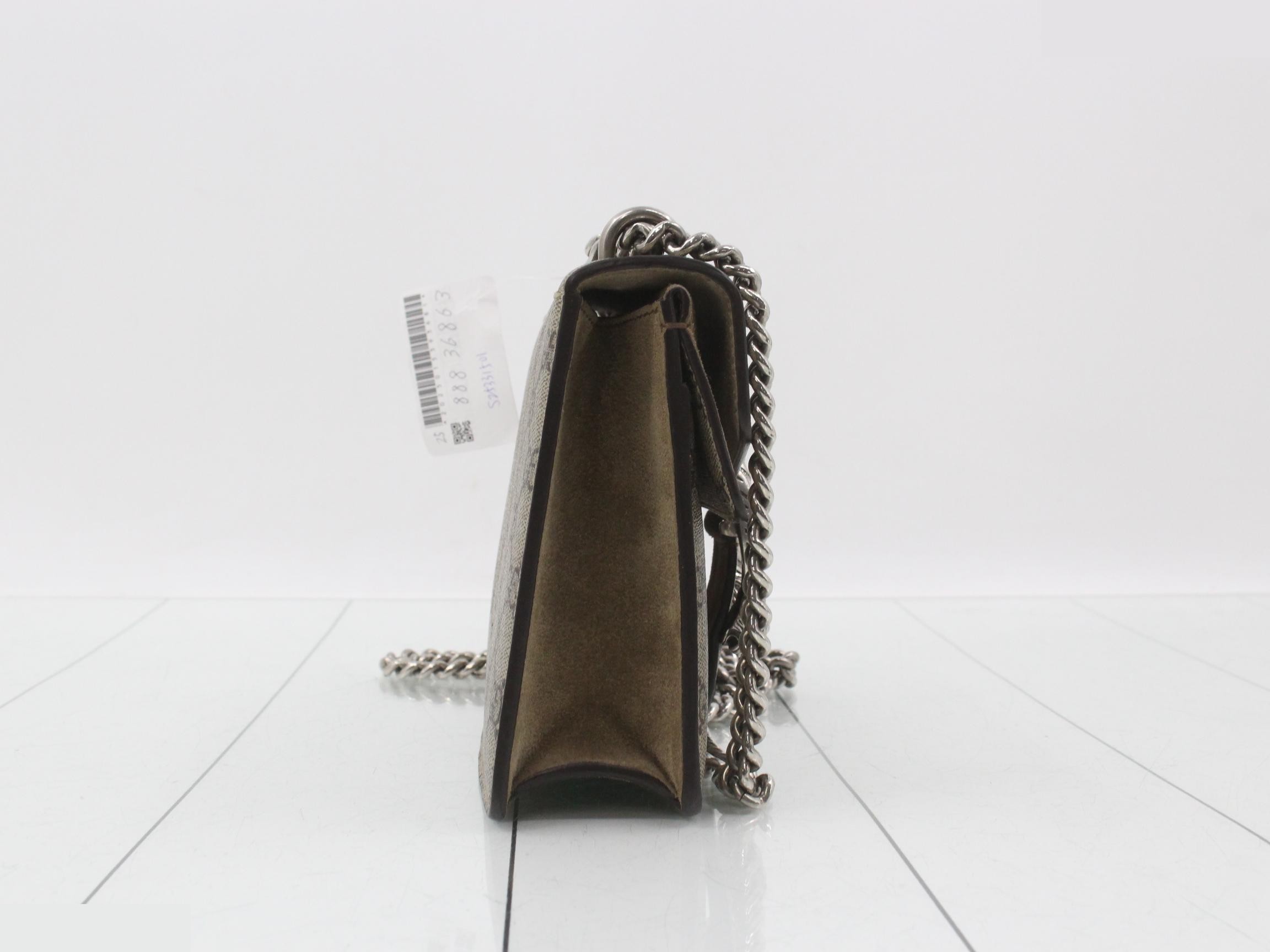 Dionysus GG Supreme Suede Chain Shoulder Bag — view 4