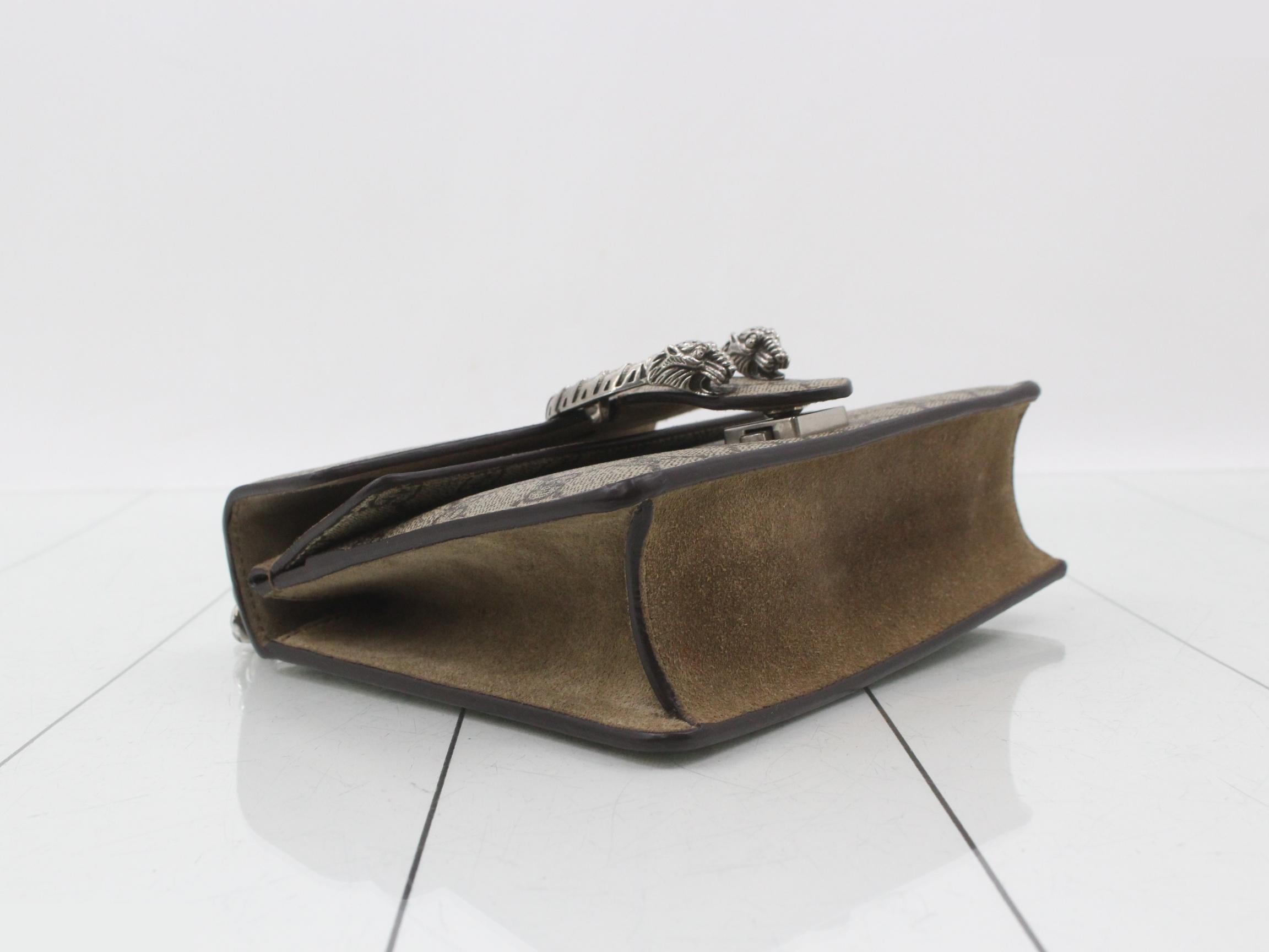 Dionysus GG Supreme Suede Chain Shoulder Bag — view 5