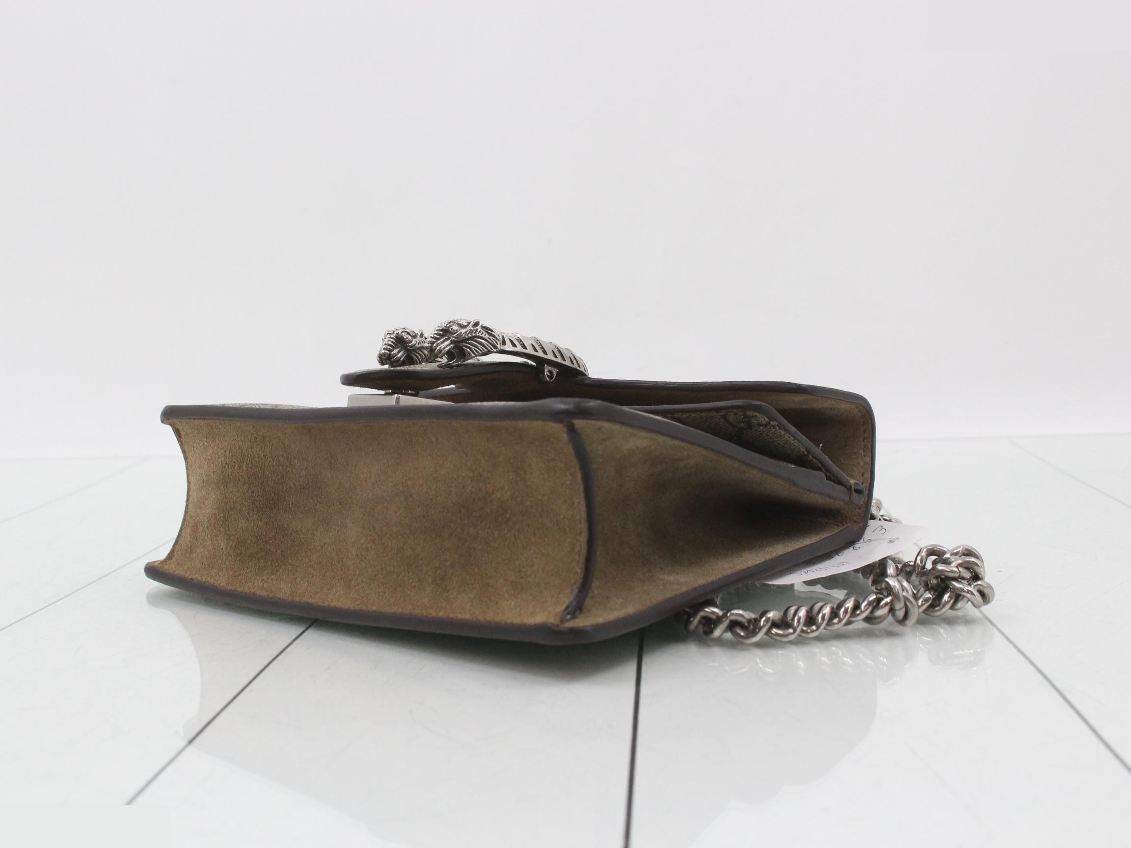 Dionysus GG Supreme Suede Chain Shoulder Bag — view 6