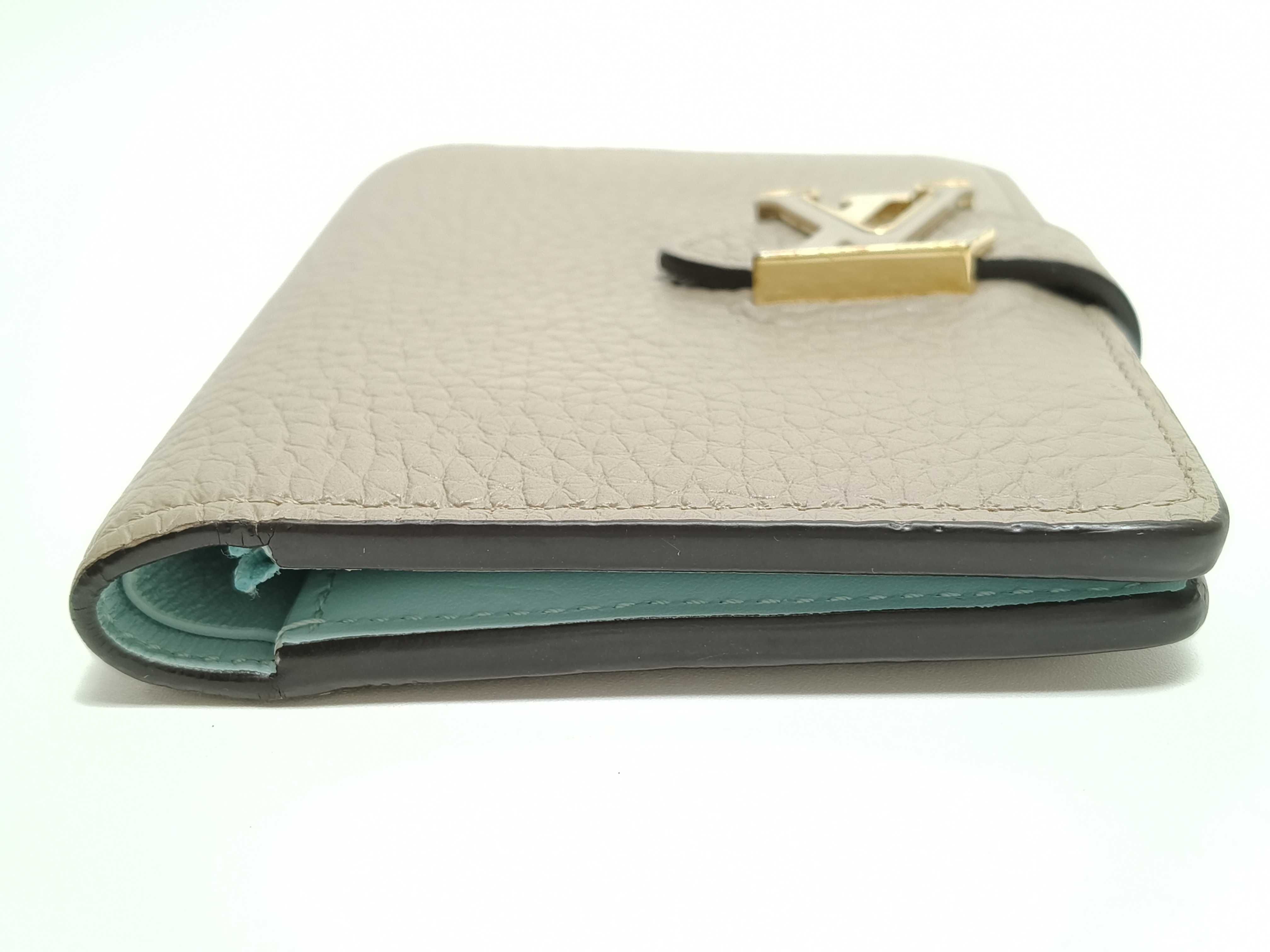 Taurillon Vertical Galet Compact Wallet M82198 RFID Detectable Folding Wallet — view 3