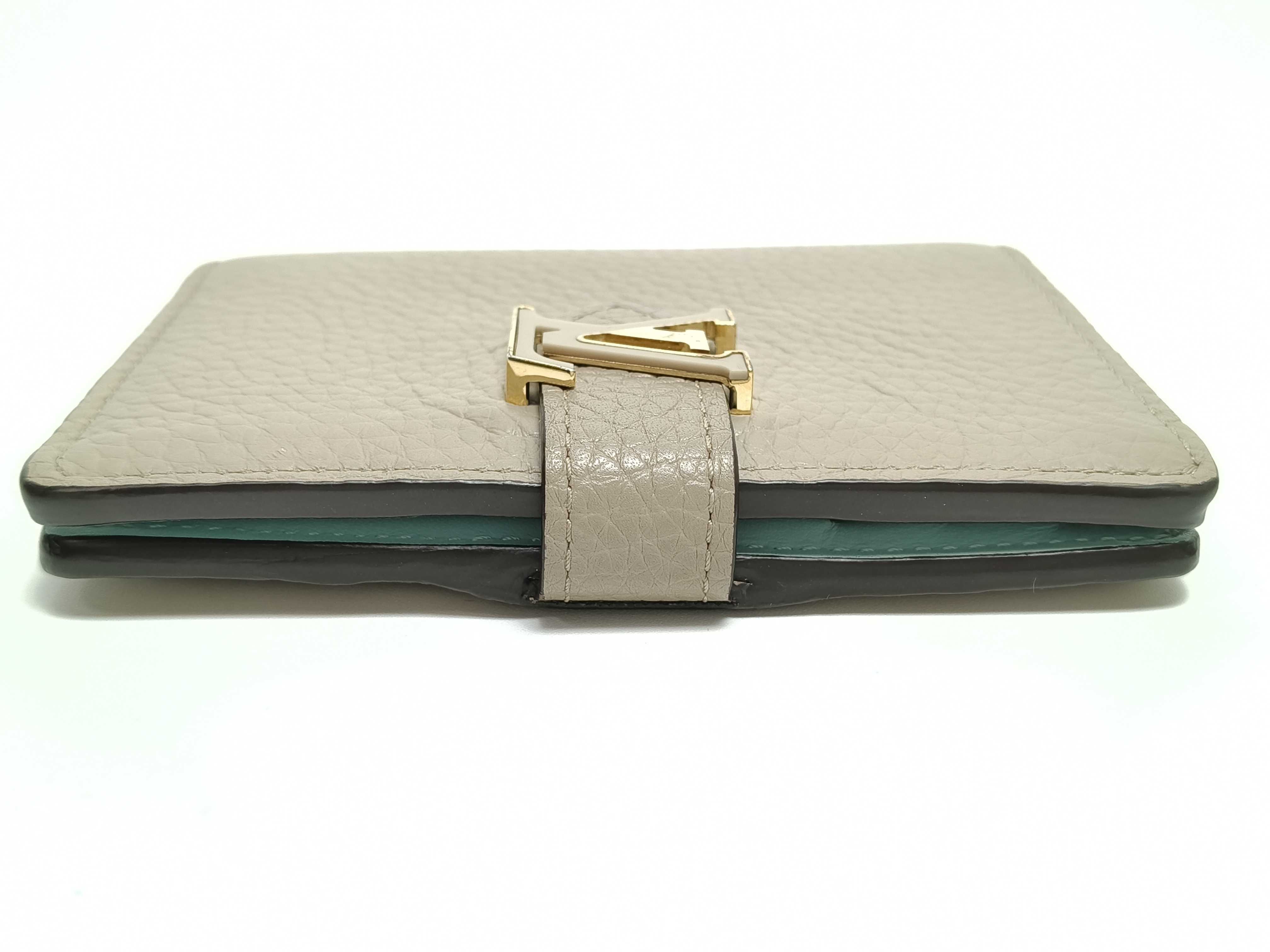 Taurillon Vertical Galet Compact Wallet M82198 RFID Detectable Folding Wallet — view 5