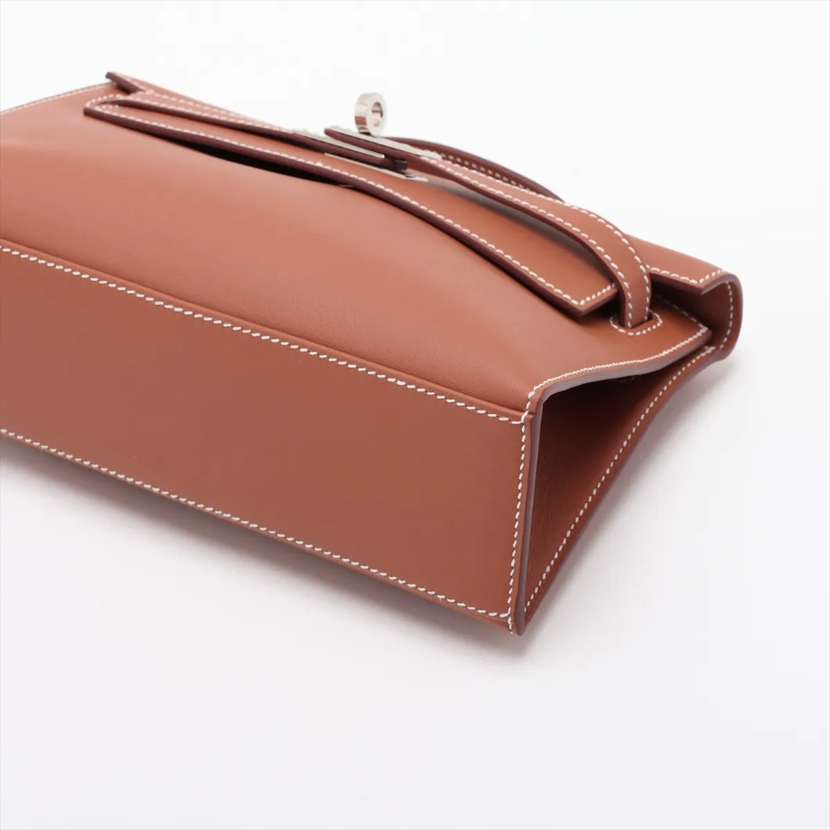 [Individually packaged] Hermes Pochette Kelly, Veau Swift leather, gold, silver hardware, K: 2025 — view 3