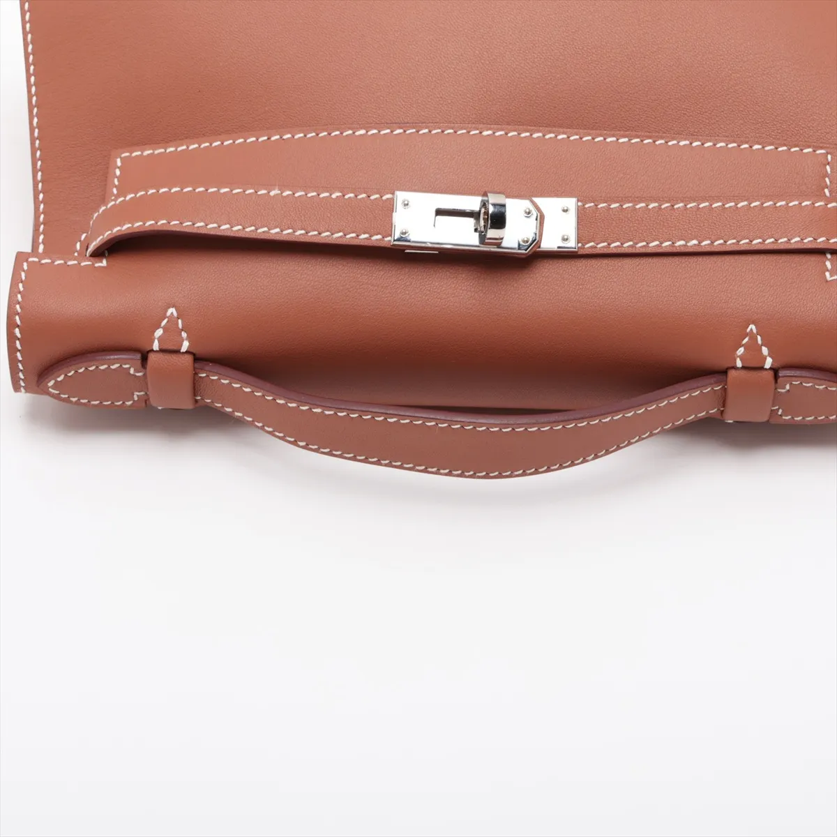 [Individually packaged] Hermes Pochette Kelly, Veau Swift leather, gold, silver hardware, K: 2025 — view 5