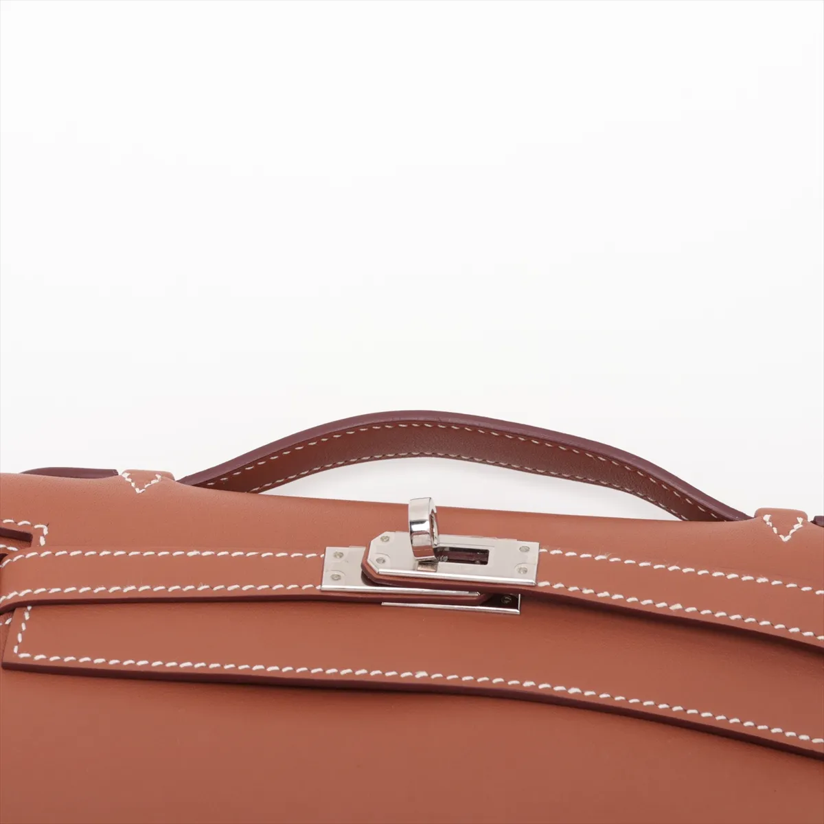 [Individually packaged] Hermes Pochette Kelly, Veau Swift leather, gold, silver hardware, K: 2025 — view 6