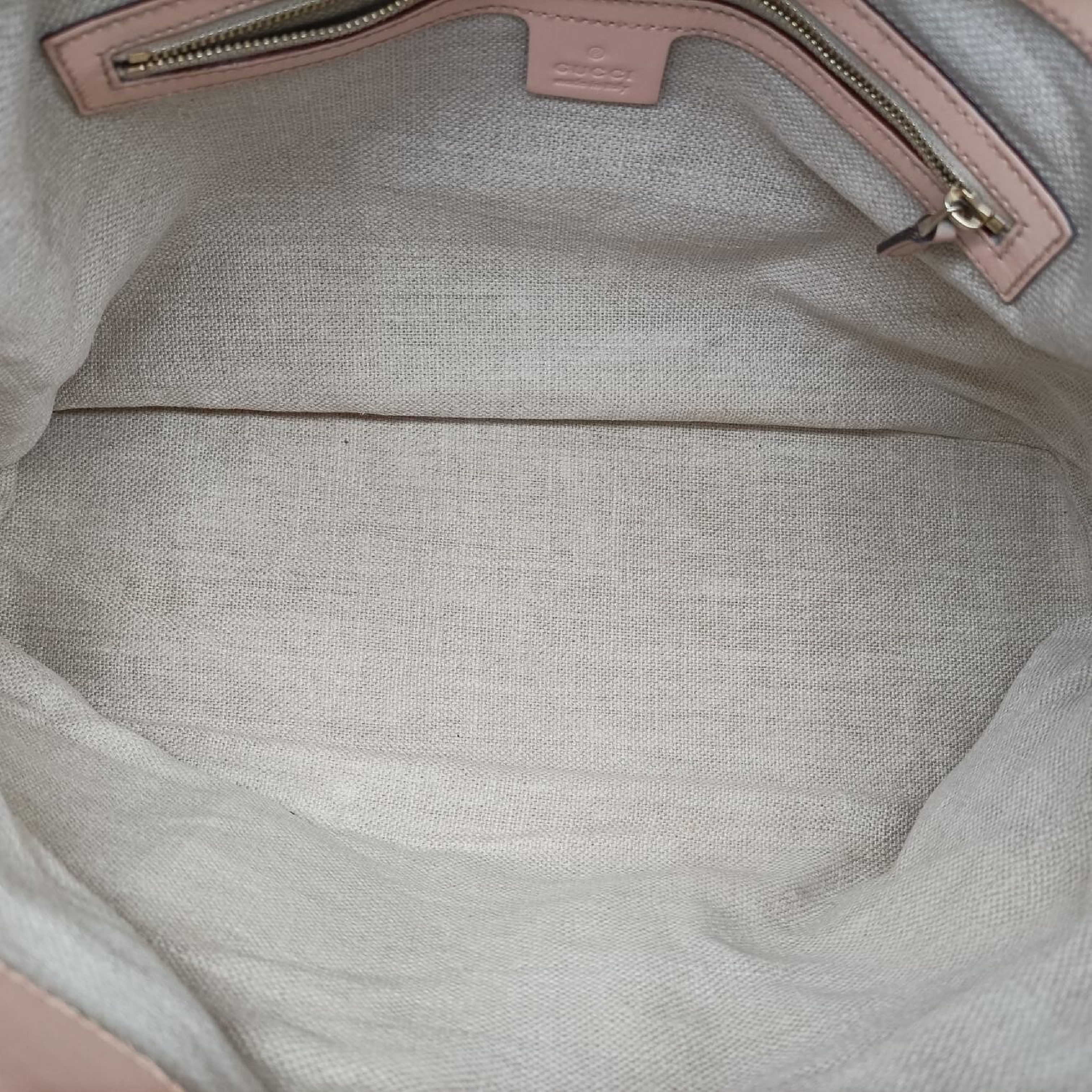 Horsebit Medium Hustler Ivory x Pink x Multicolor Canvas x Leather Handbag 137385 — view 6