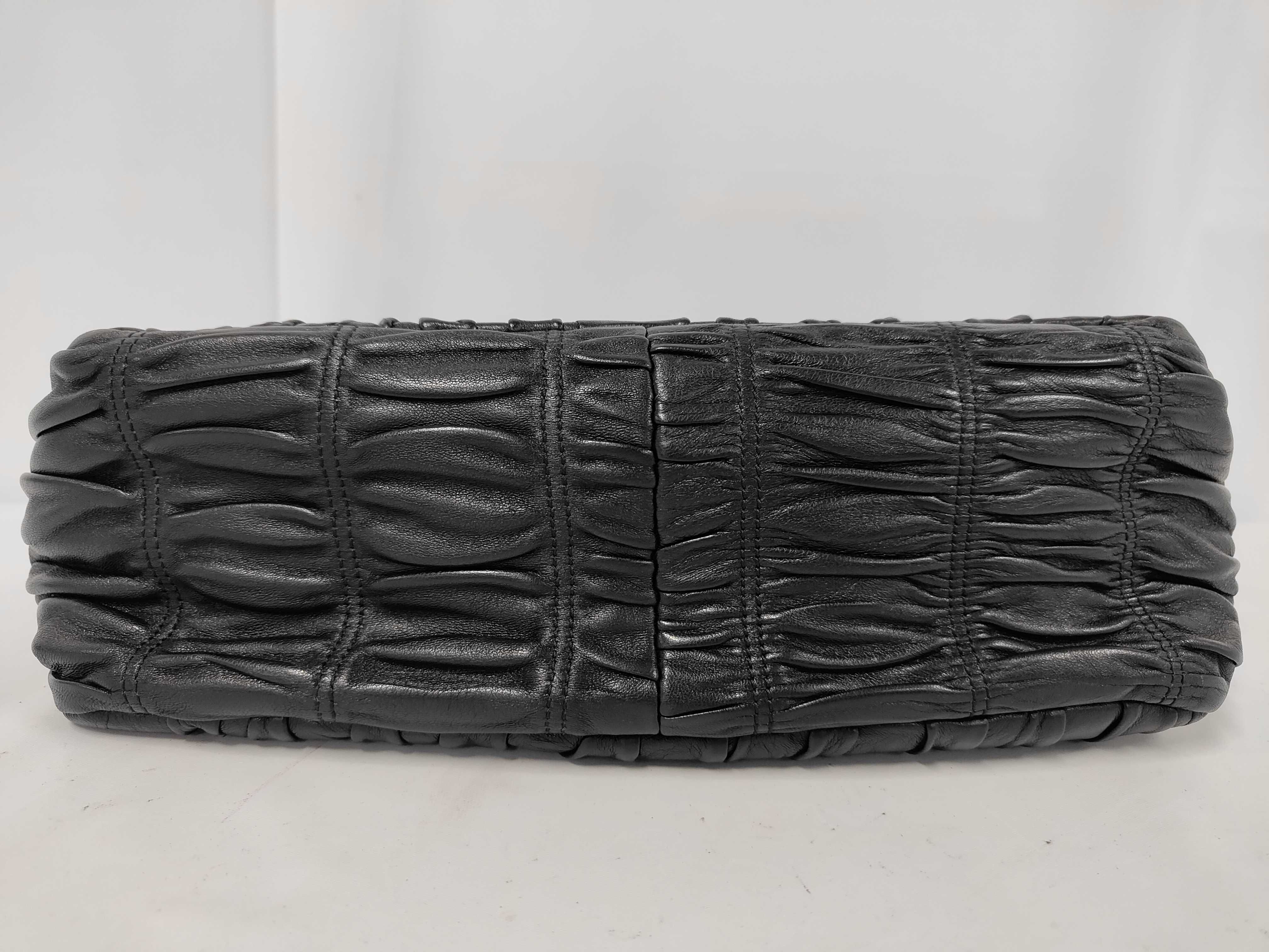 Gathered Plastic Chain Shoulder Bag — view 7