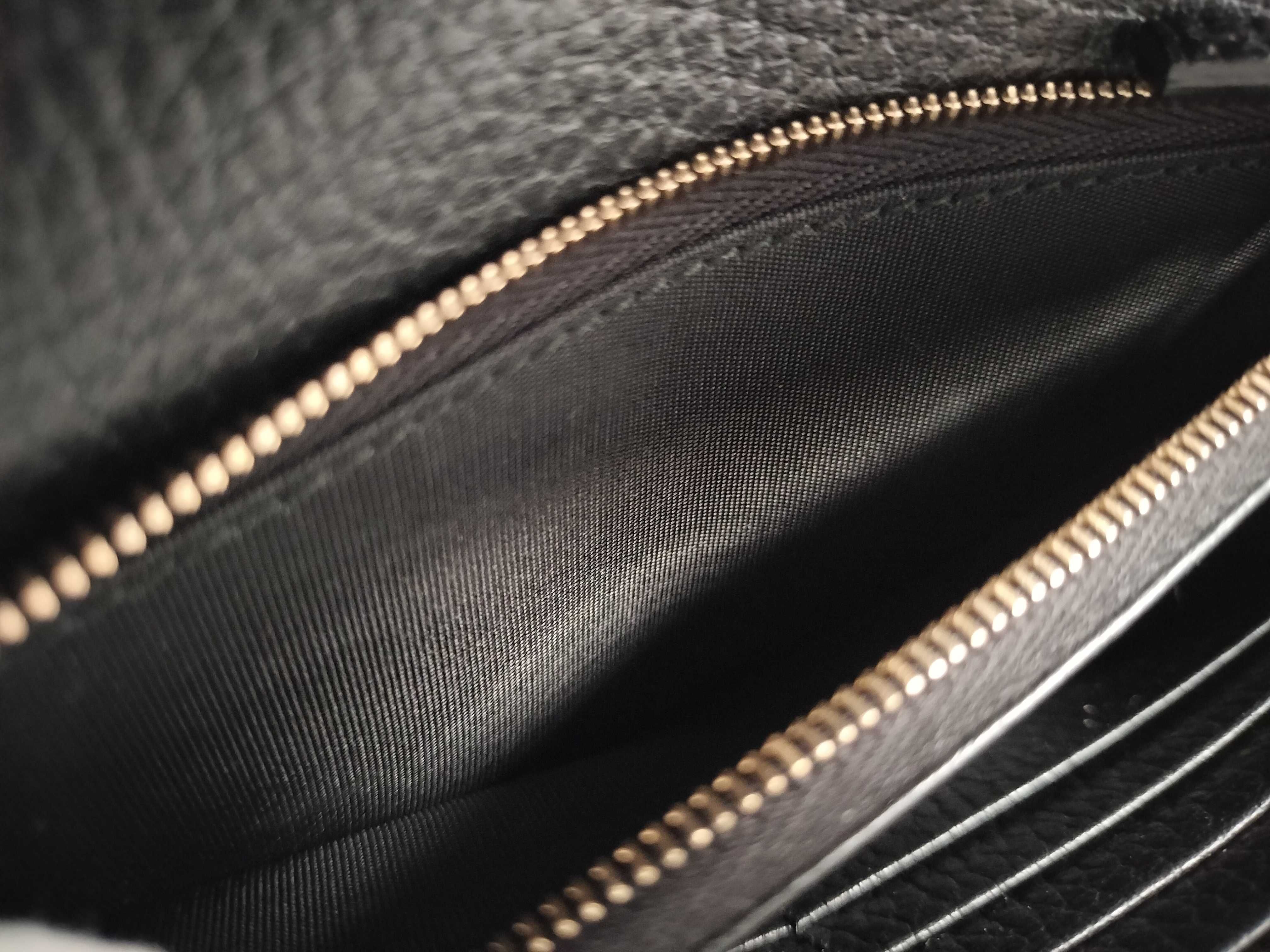 Interlocking G Leather Chain Wallet Black 615523 Outlet Shoulder Bag — view 11