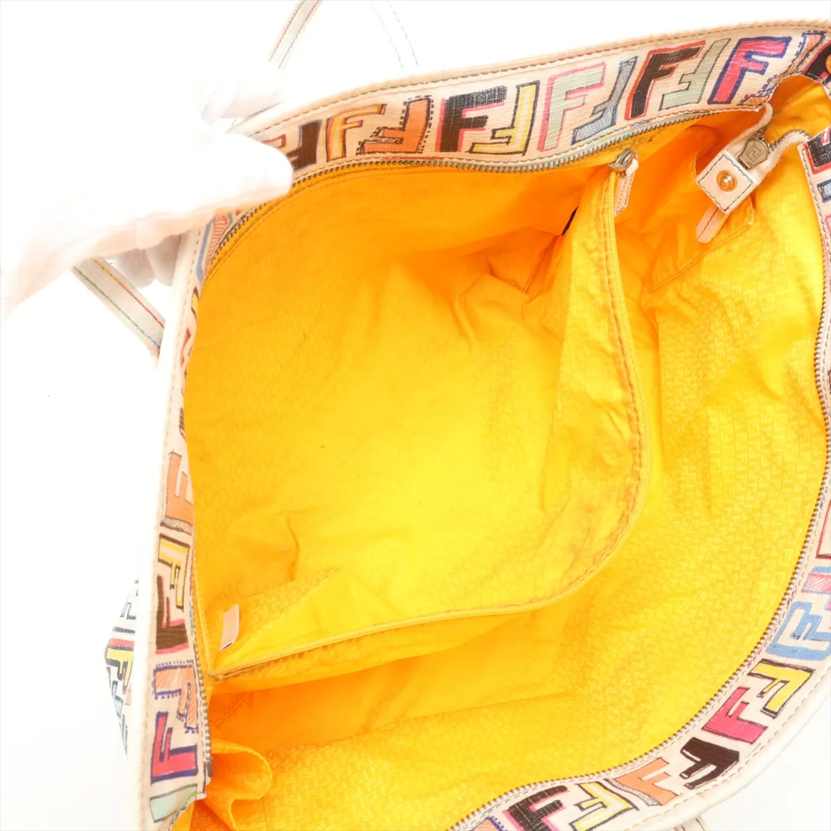 Zucca 8BH185 PVC x Leather Tote Bag, Multicolor — view 8