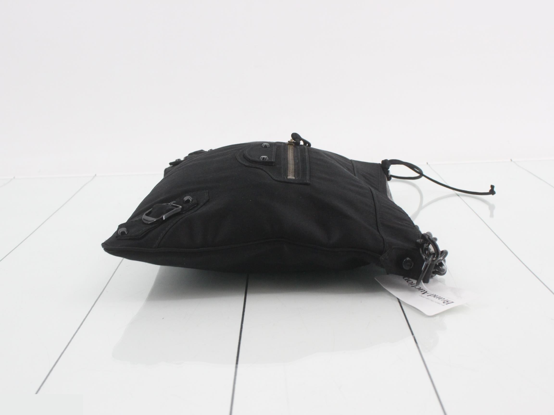 Clutch bag, satin, black — view 3