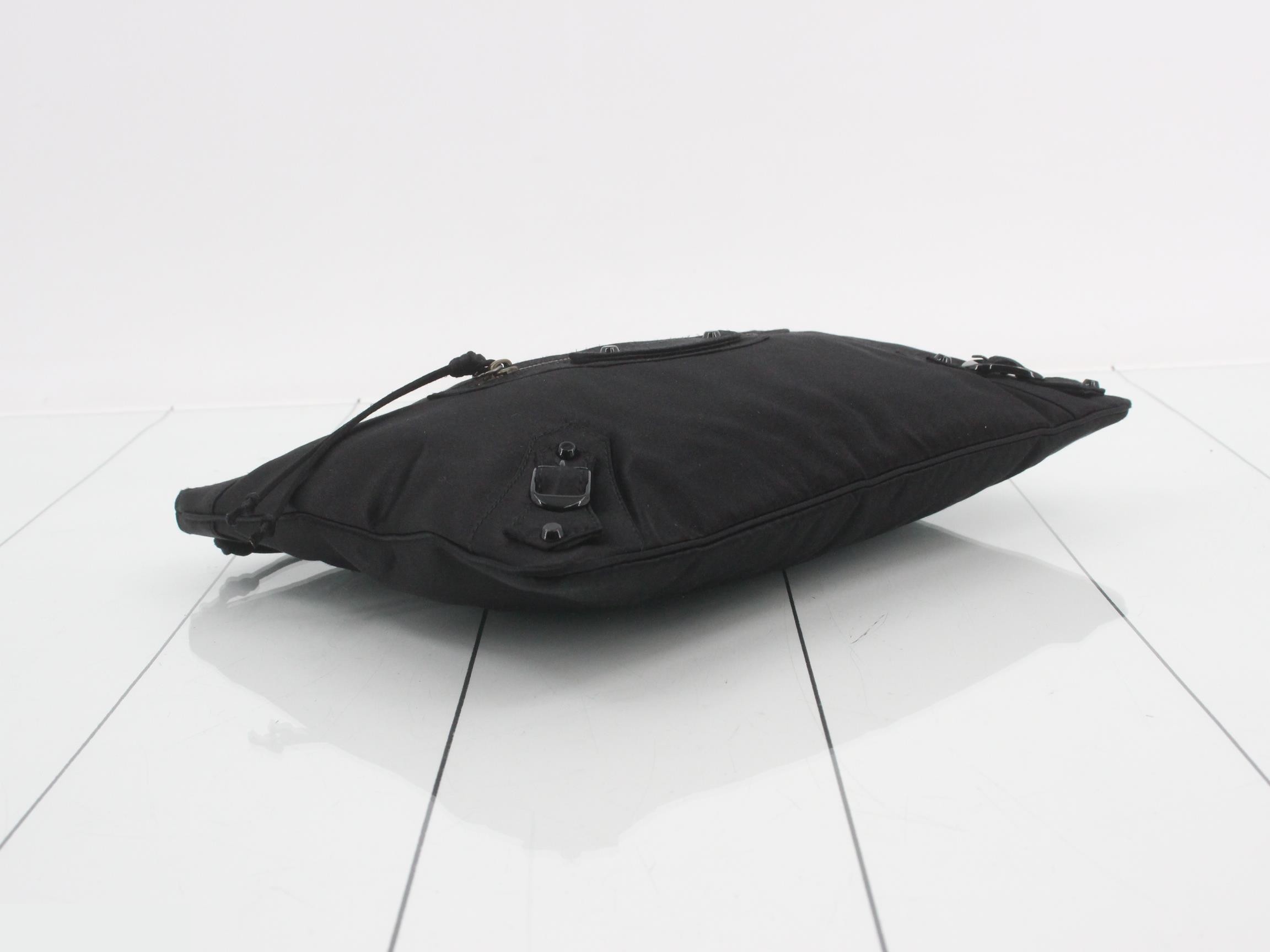 Clutch bag, satin, black — view 5