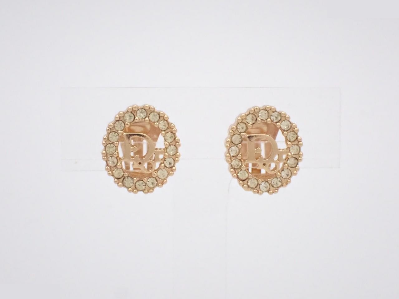 Gold and stone earrings
