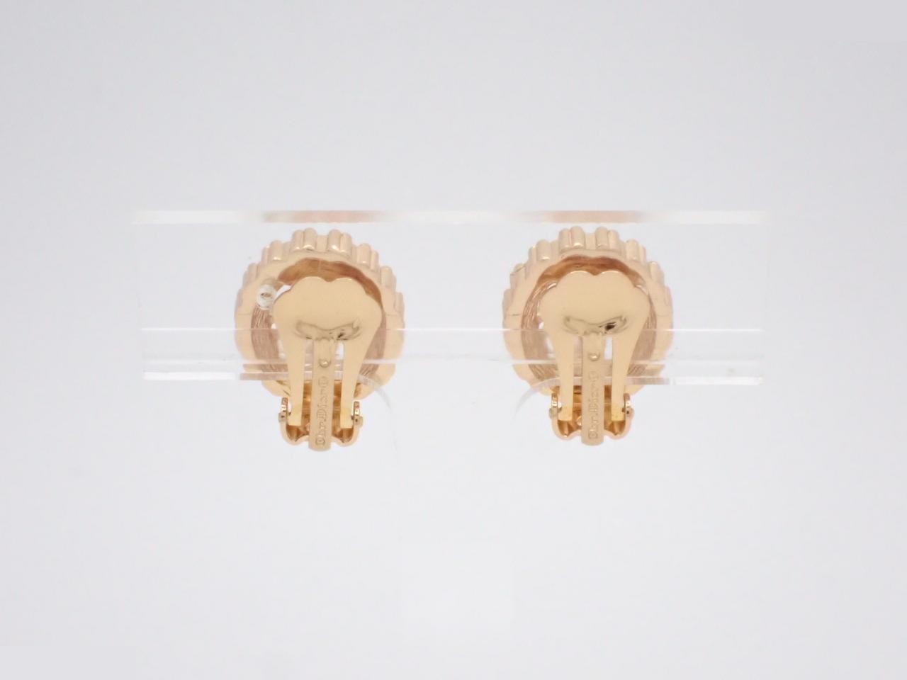 Gold and stone earrings — view 2