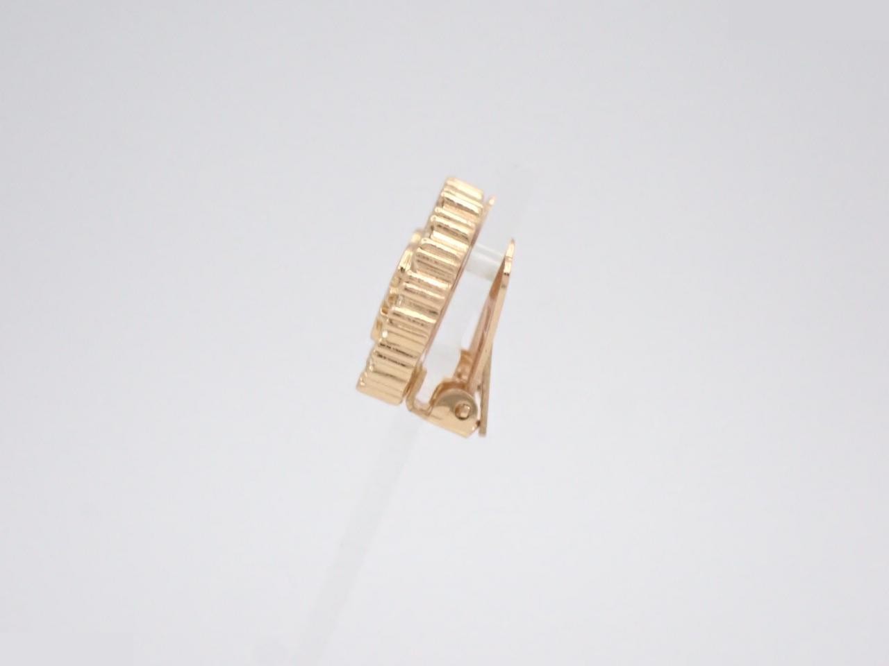 Gold and stone earrings — view 3