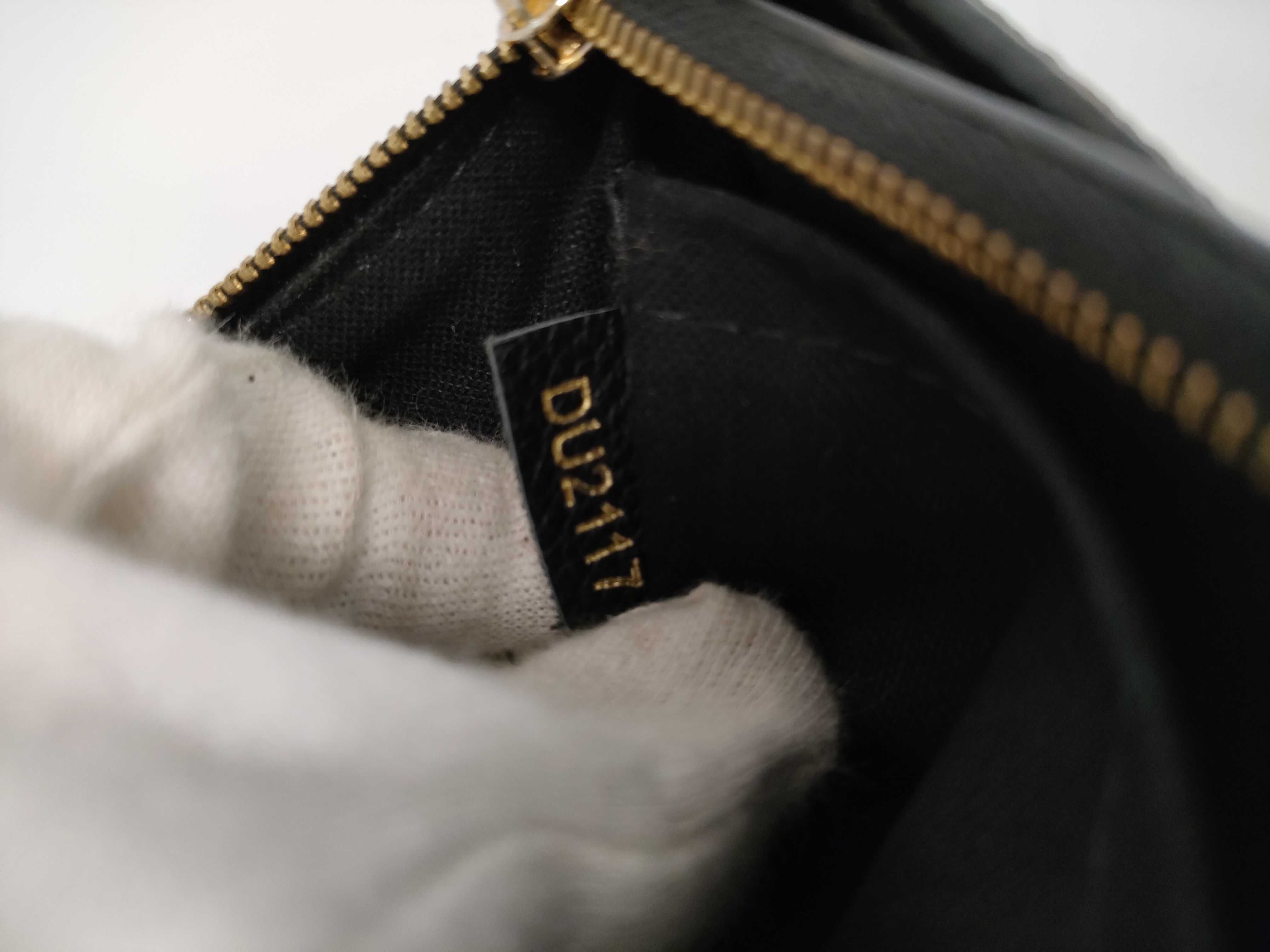 Monogram Louis Vuitton Monogram x Leather Pallas Clutch M41639 Brown x Black DU2117 Shoulder Bag — view 12