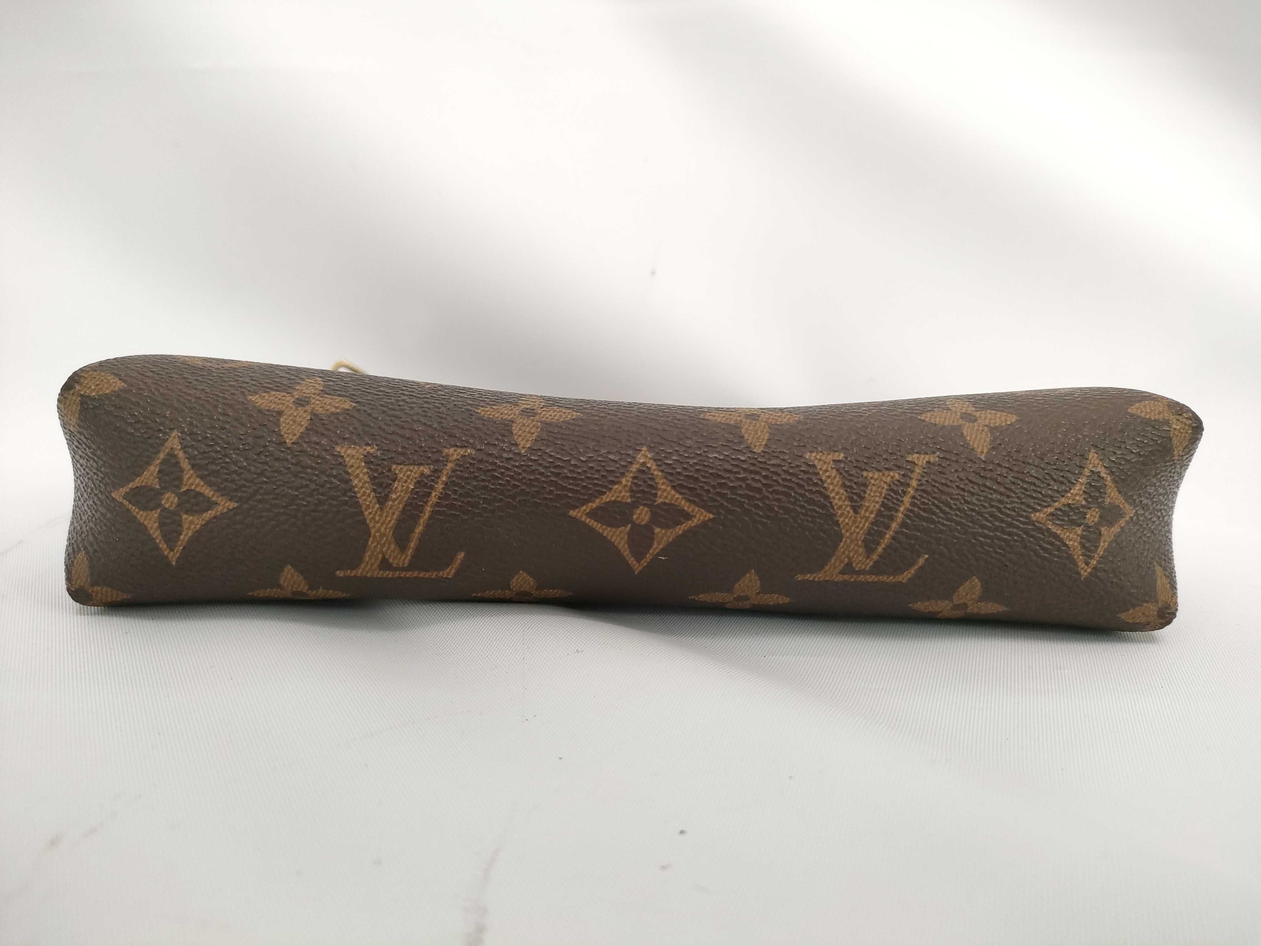 Monogram Louis Vuitton Monogram x Leather Pallas Clutch M41639 Brown x Black DU2117 Shoulder Bag — view 7