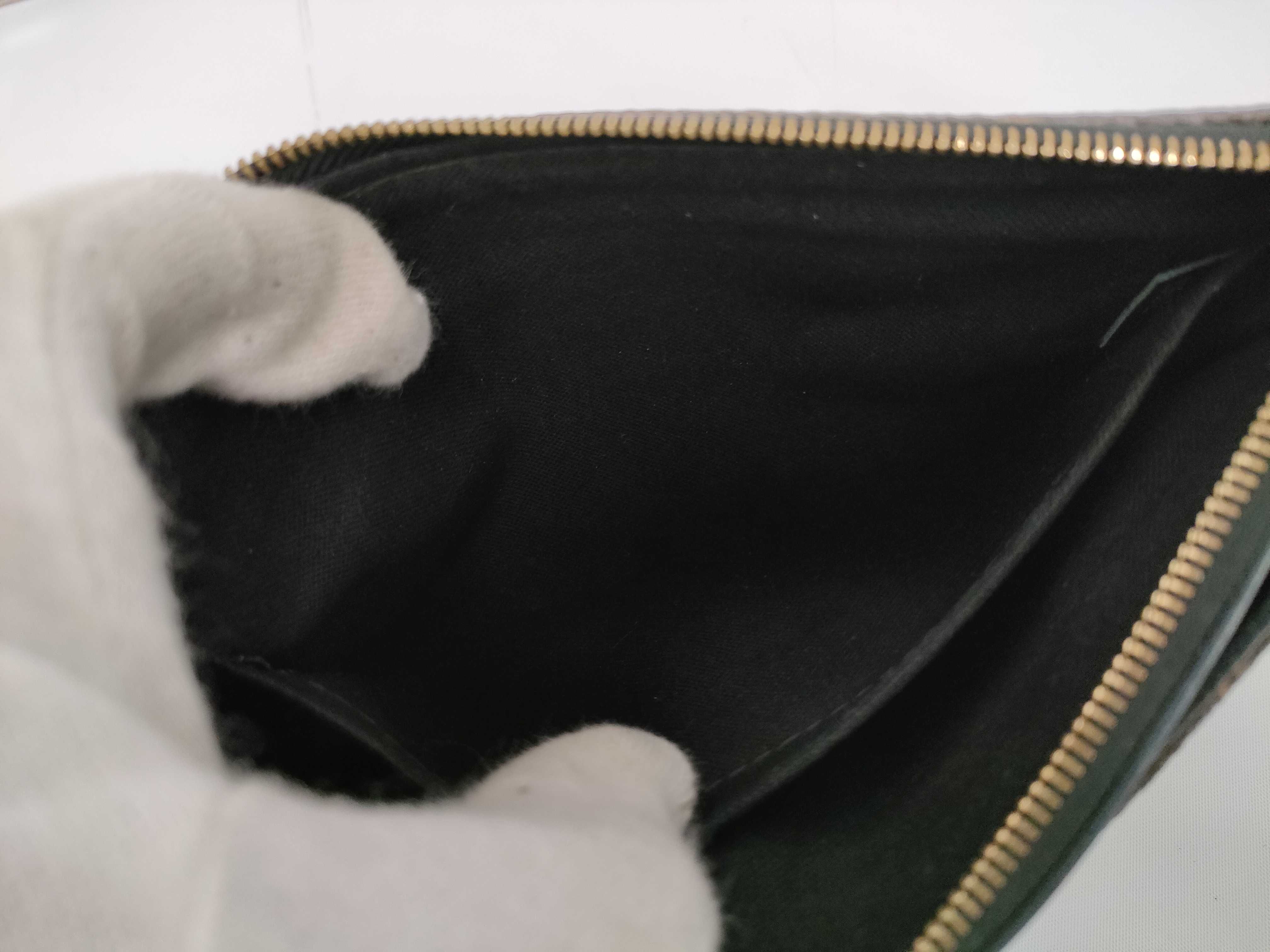 Monogram Louis Vuitton Monogram x Leather Pallas Clutch M41639 Brown x Black DU2117 Shoulder Bag — view 10