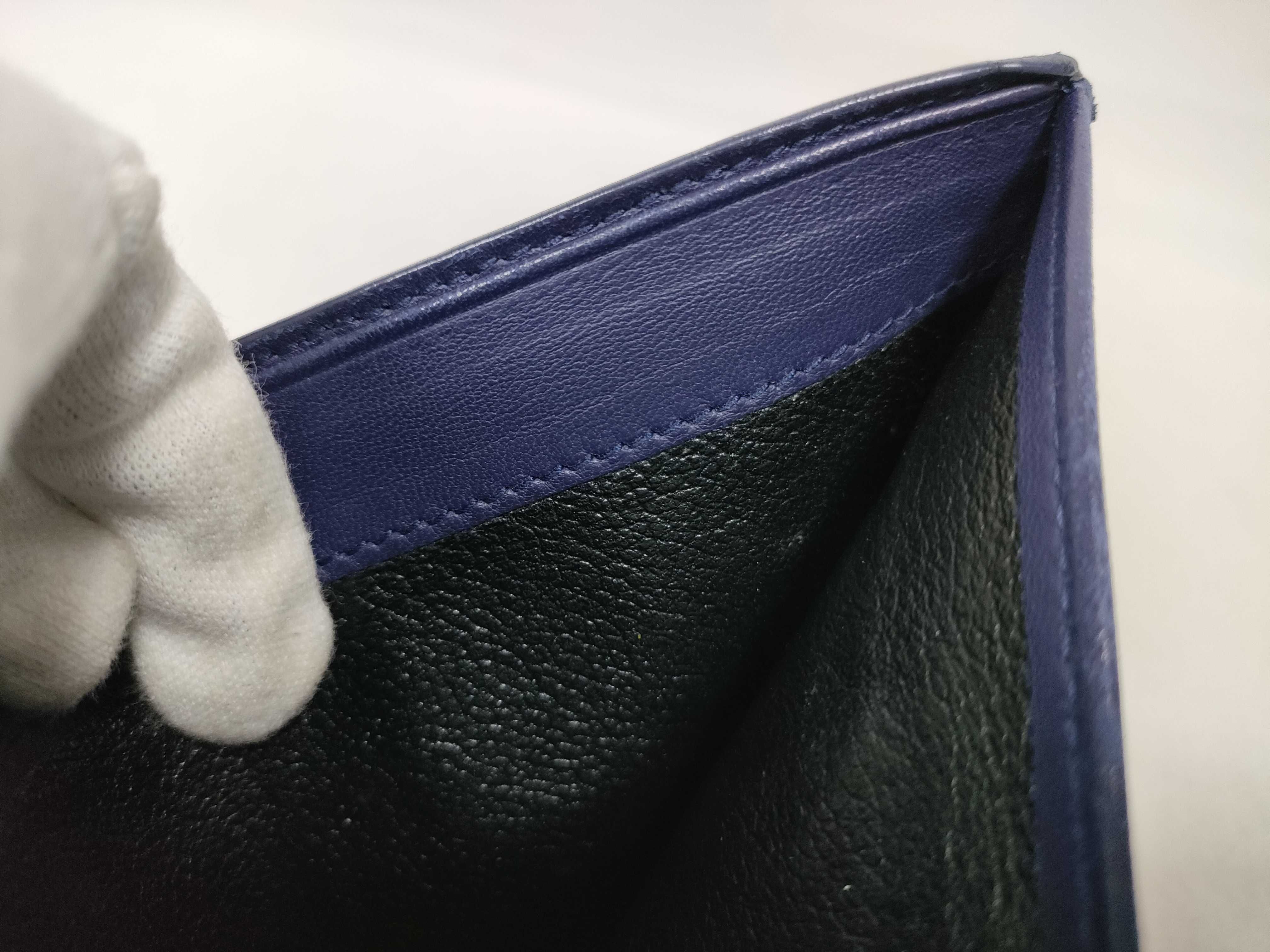 Intrecciato Bi-fold Wallet Blue P00984610B Billfold — view 11