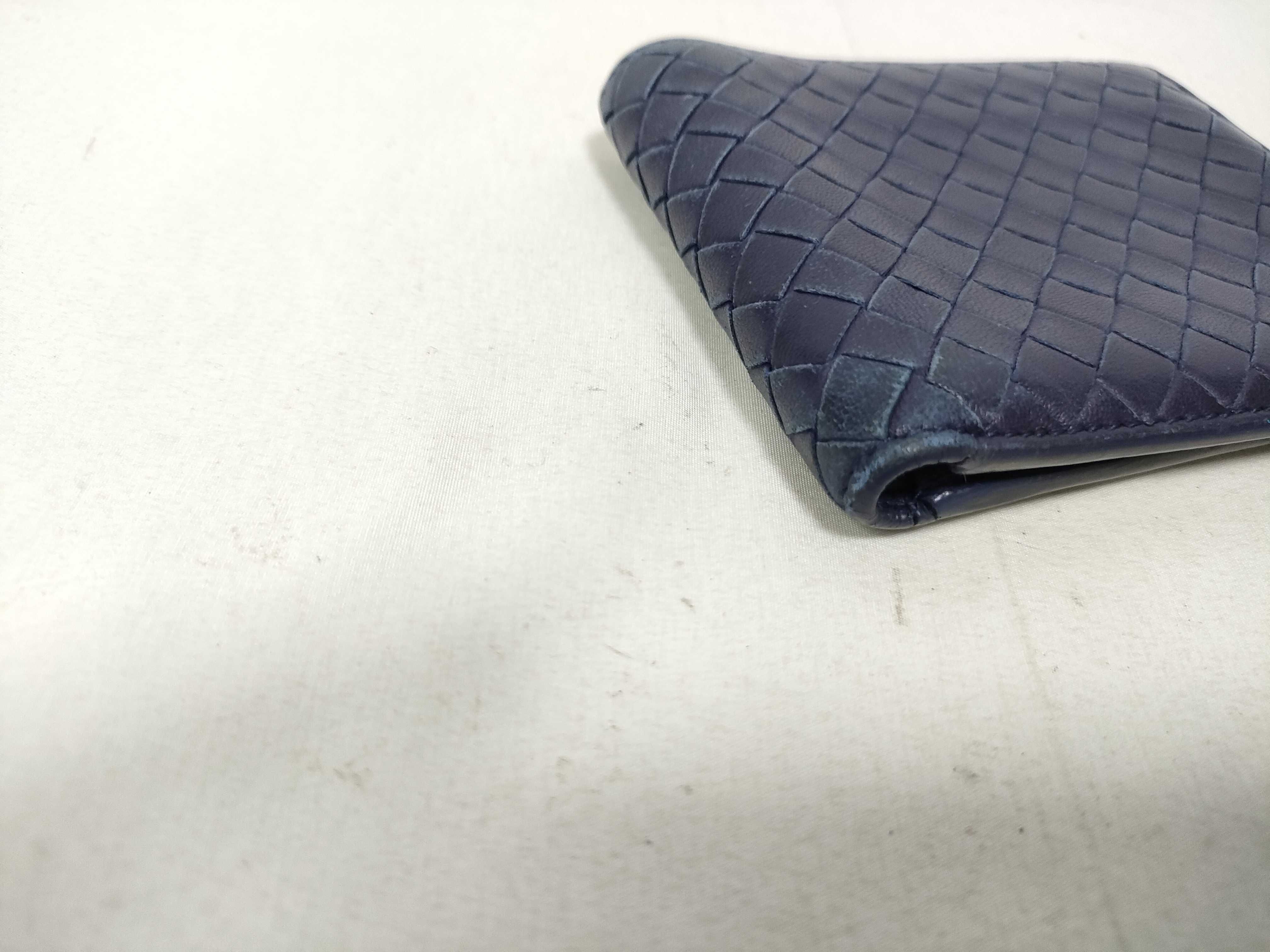 Intrecciato Bi-fold Wallet Blue P00984610B Billfold — view 4