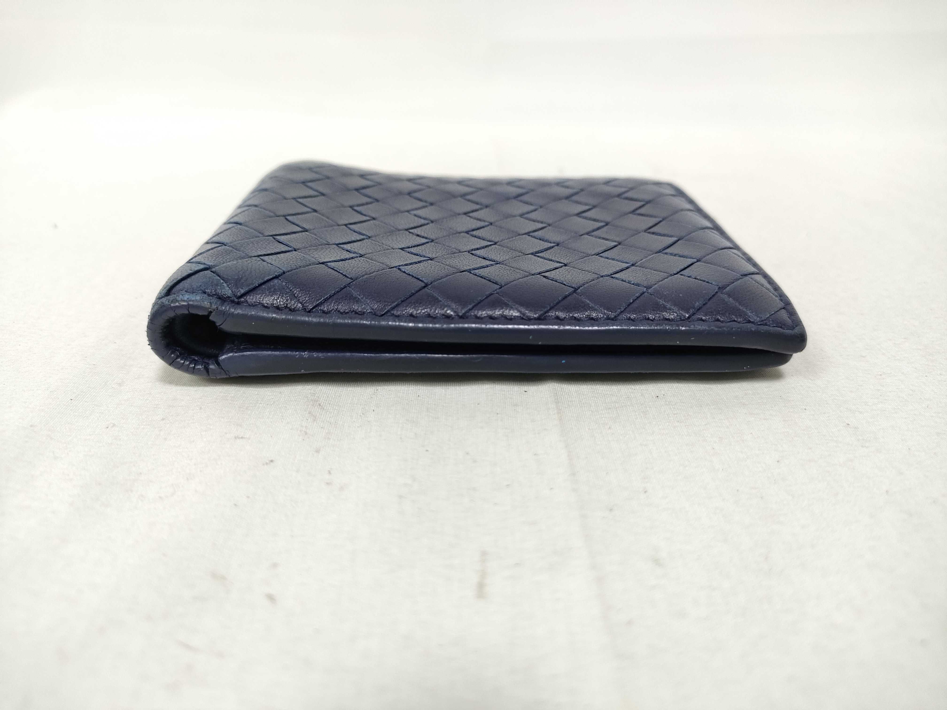 Intrecciato Bi-fold Wallet Blue P00984610B Billfold — view 5