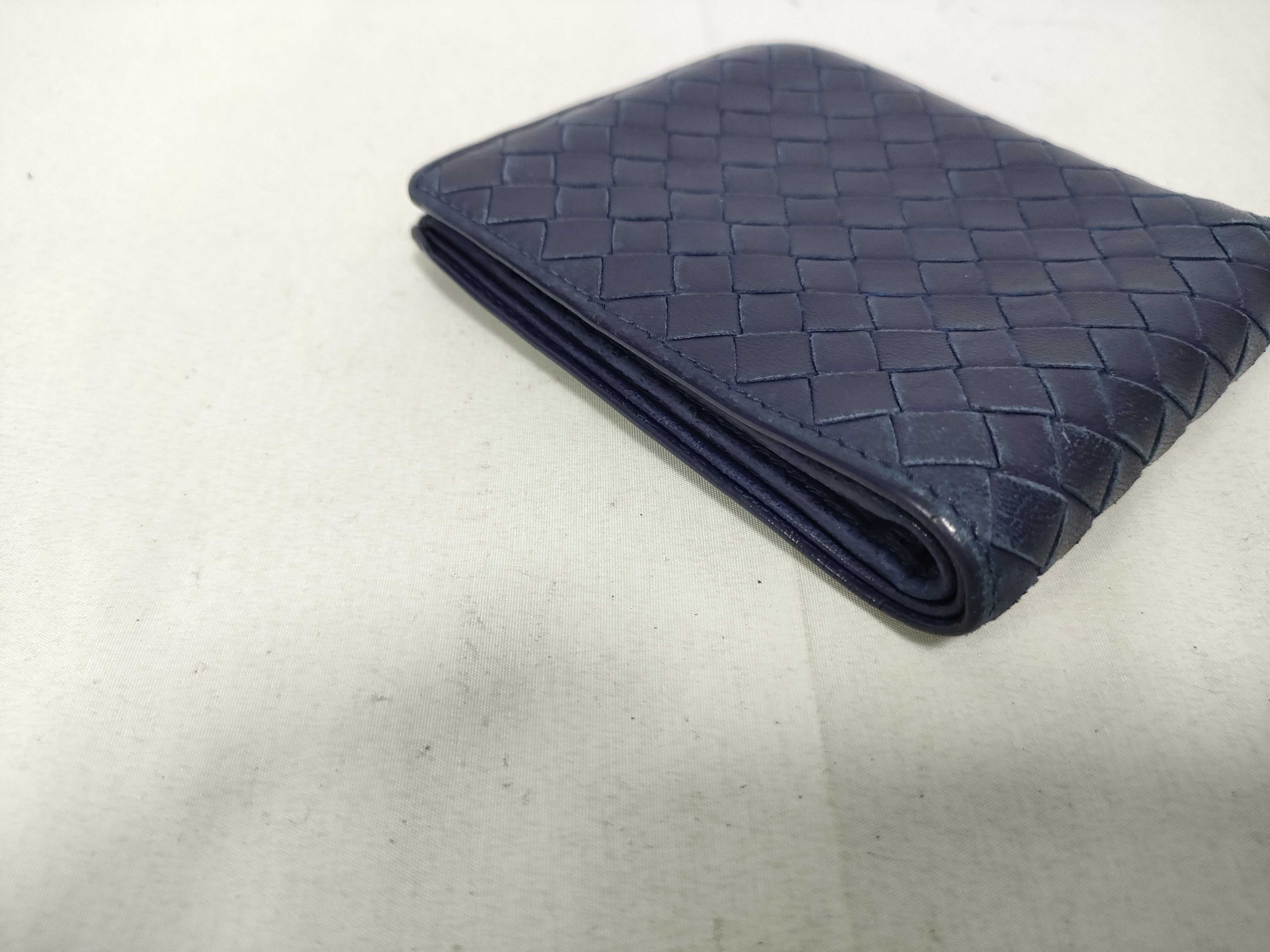 Intrecciato Bi-fold Wallet Blue P00984610B Billfold — view 7