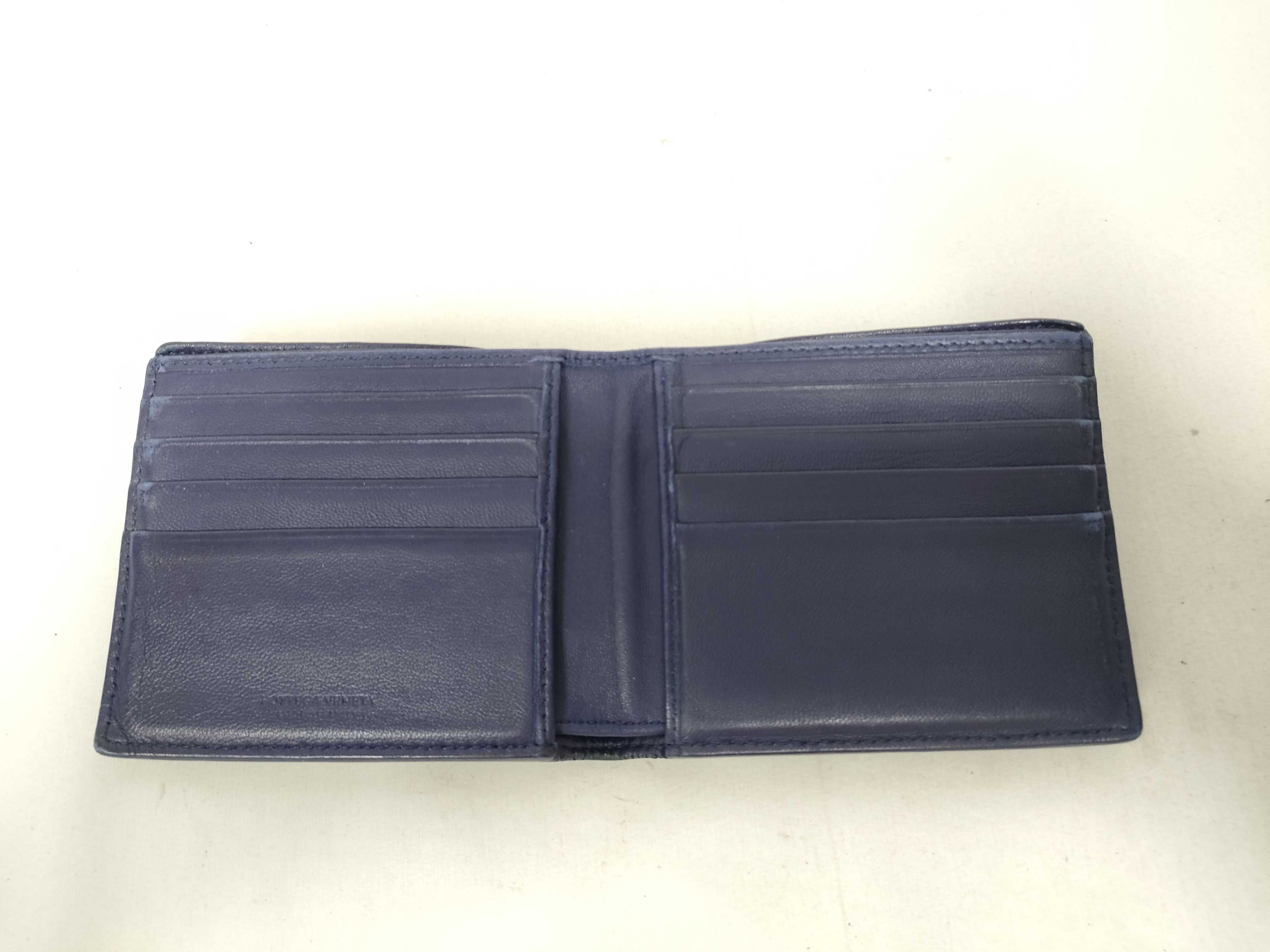 Intrecciato Bi-fold Wallet Blue P00984610B Billfold — view 8