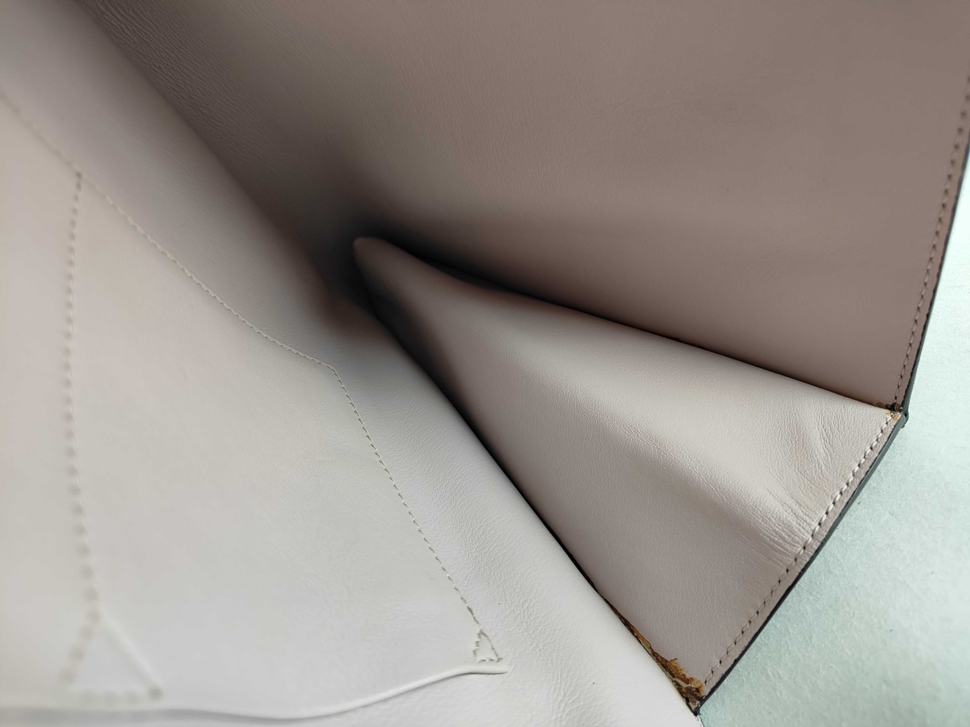 Clutch Bag, Calfskin, Black and Pink — view 12