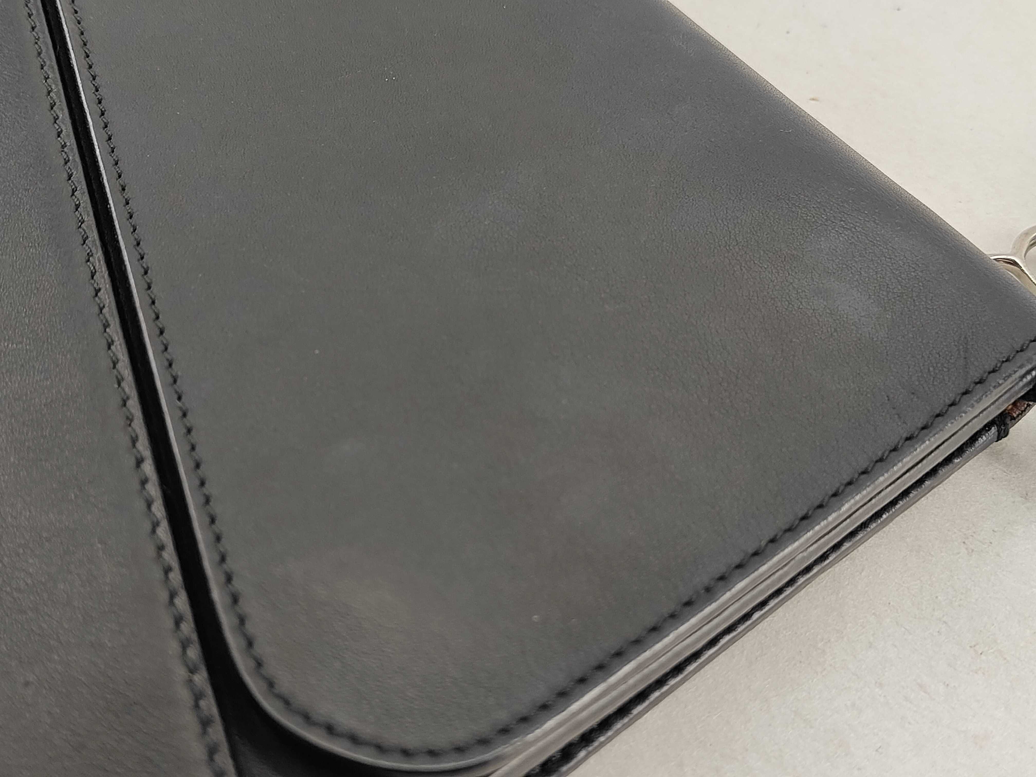 Clutch Bag, Calfskin, Black and Pink — view 15