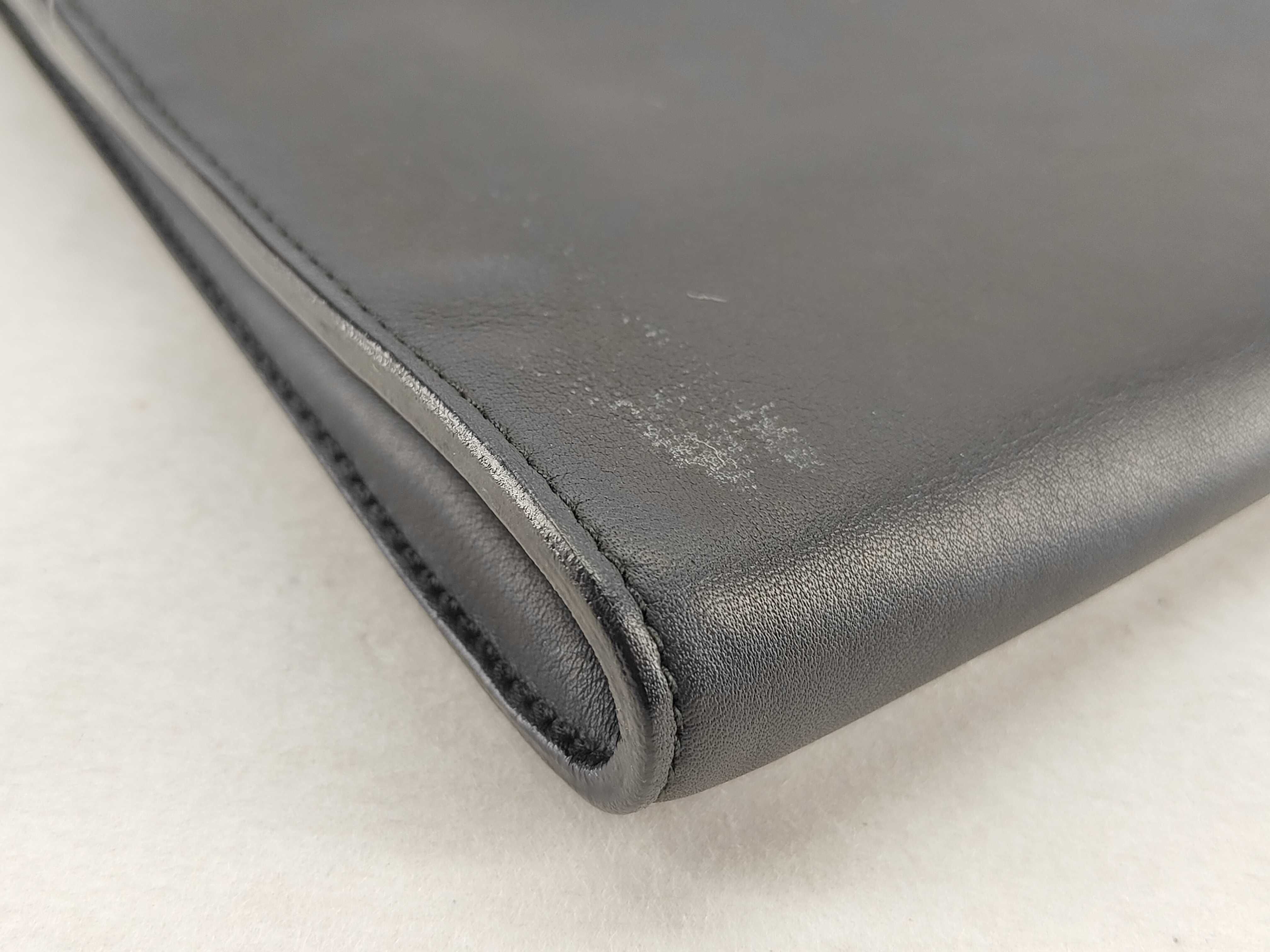 Clutch Bag, Calfskin, Black and Pink — view 3
