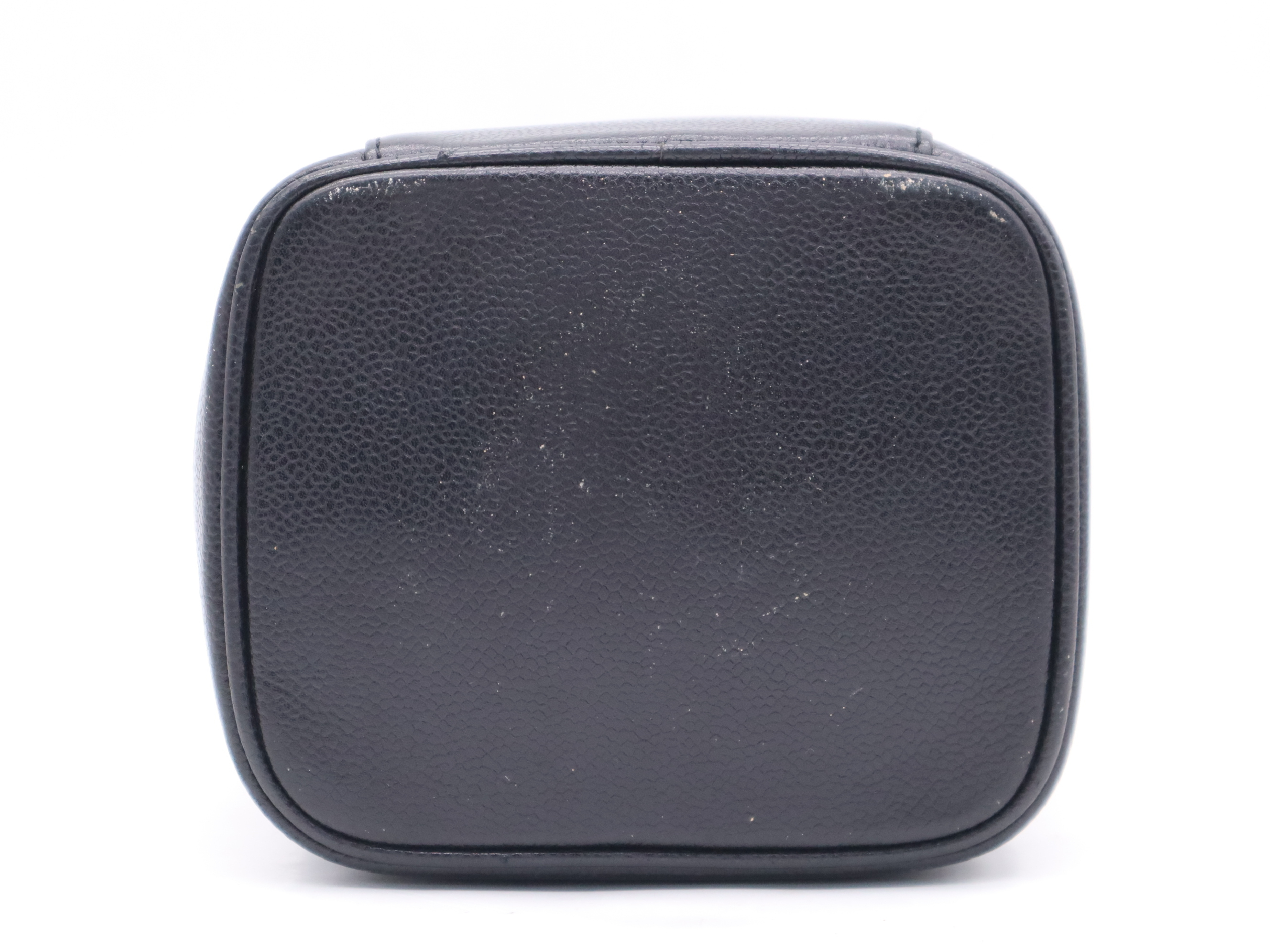 A01998 Caviar Skin Vertical Vanity Bag with Guarantee Card and Pouch — view 4