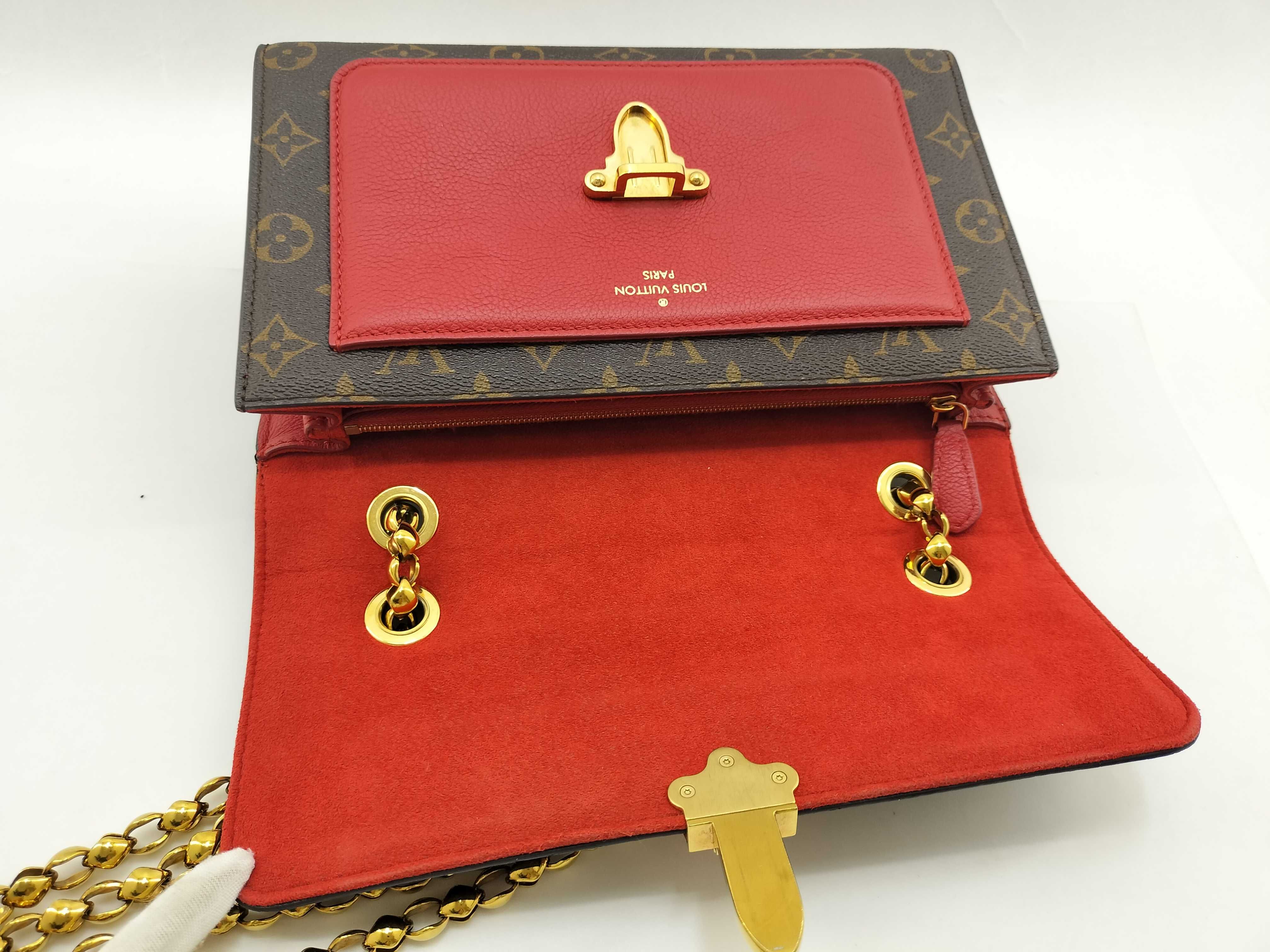 Monogram Victoire Red Bag Shoulder Bag — view 9
