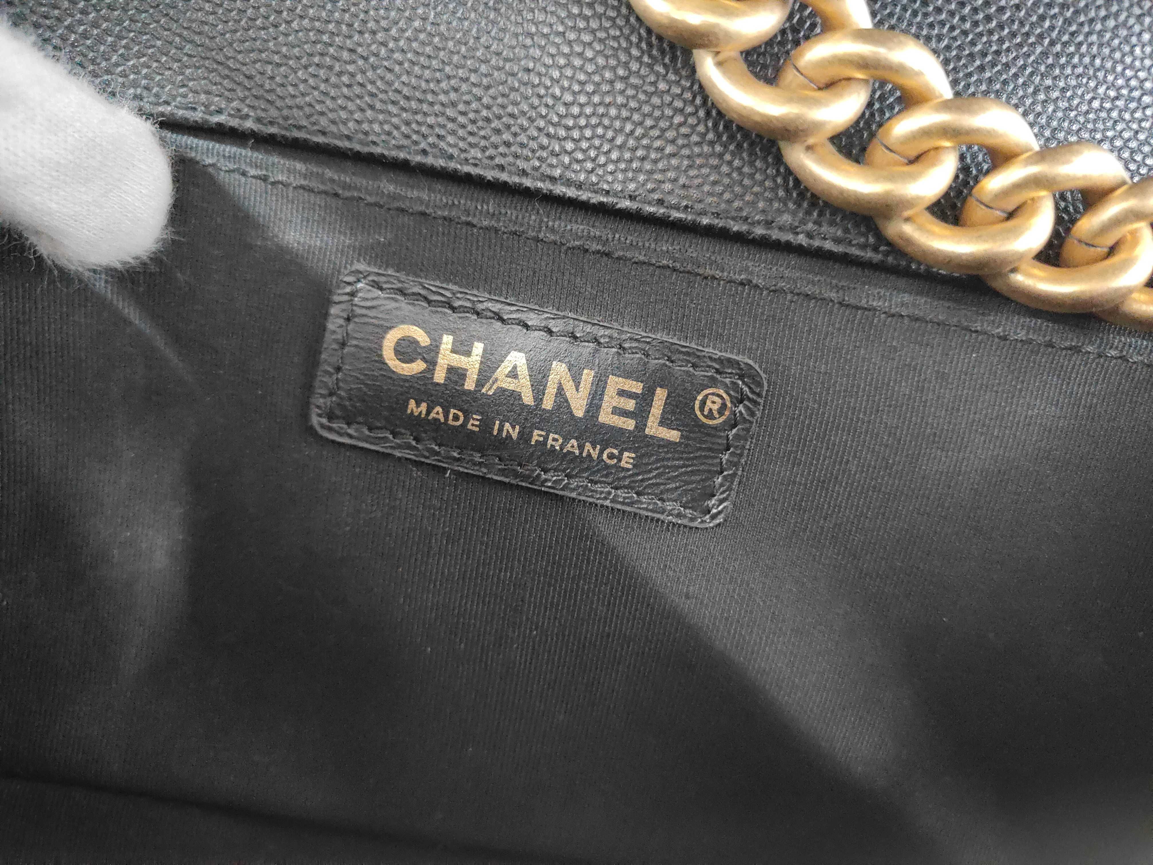 Boy Chanel Caviar Skin Shoulder Bag — view 12
