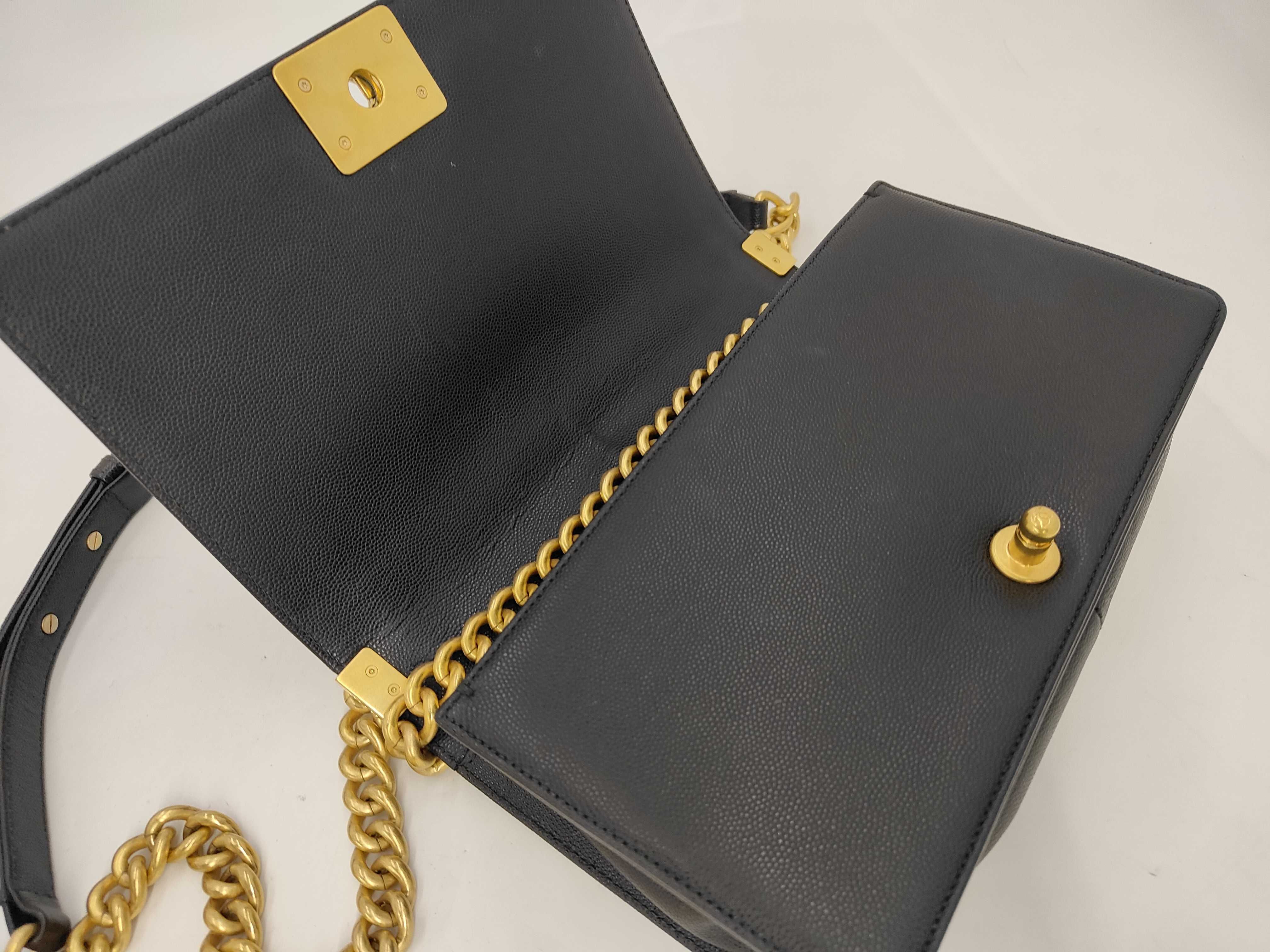 Boy Chanel Caviar Skin Shoulder Bag — view 8