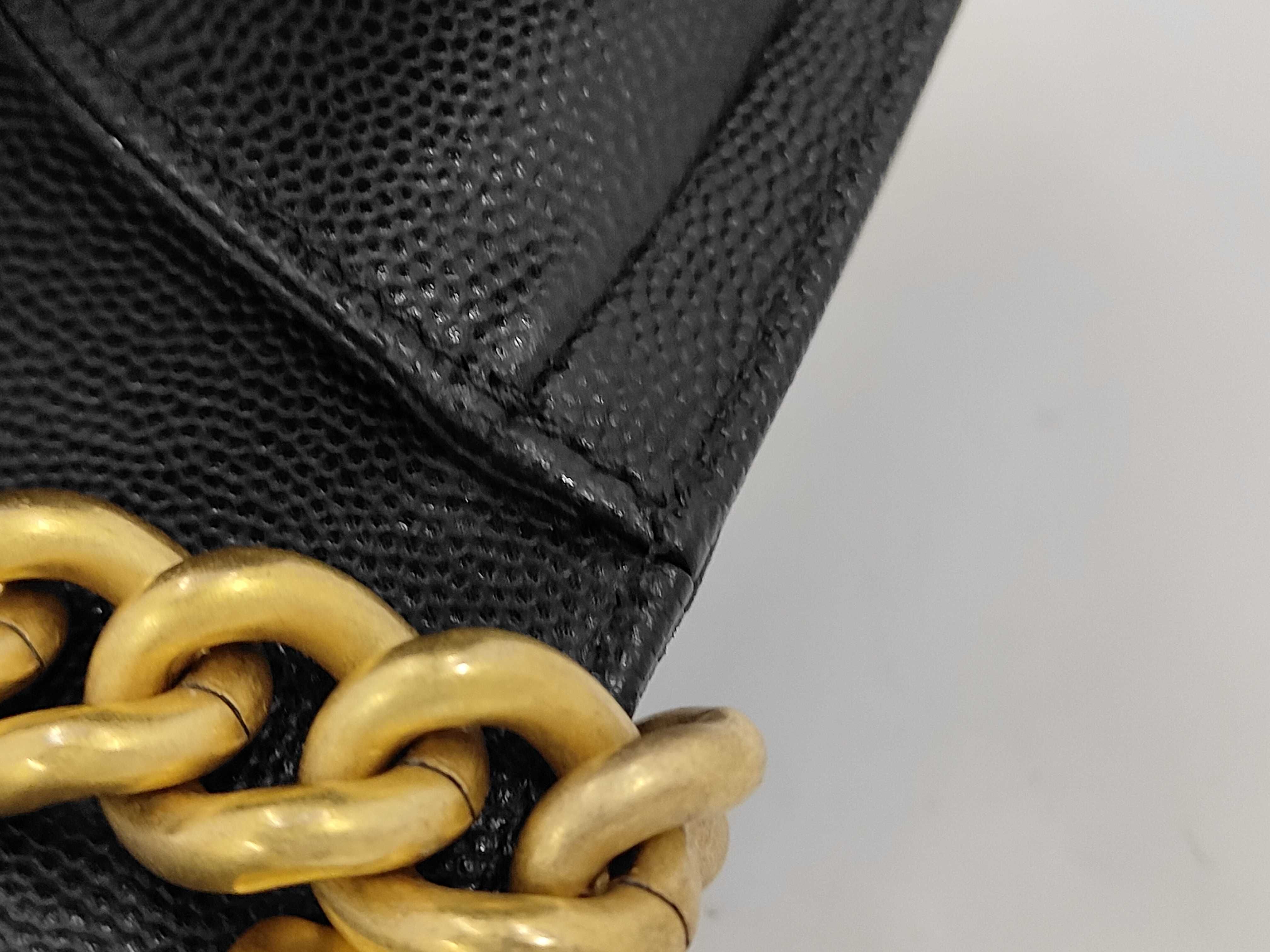 Boy Chanel Caviar Skin Shoulder Bag — view 9