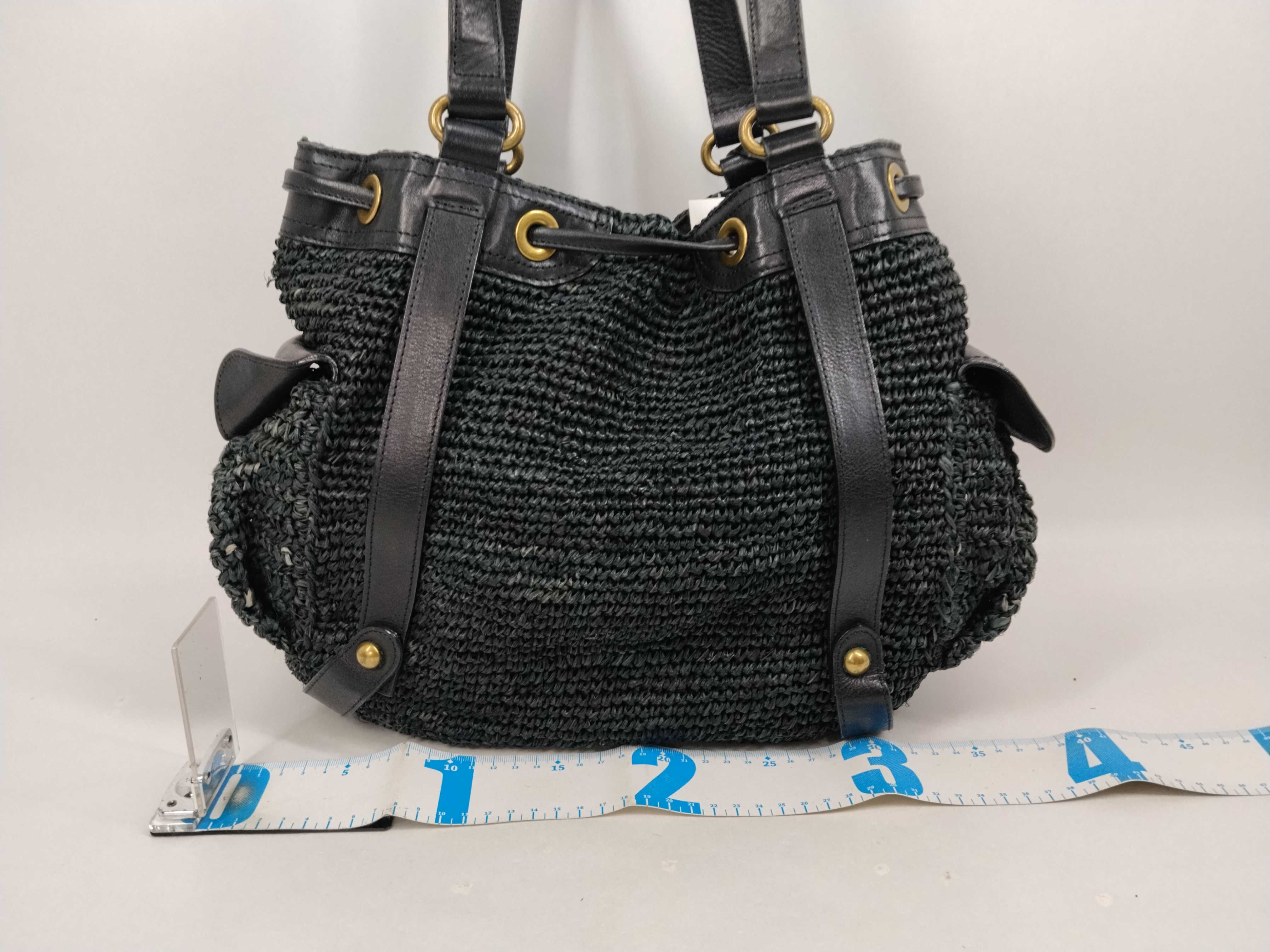 Blue Label Basket Leather Tote Bag — view 2
