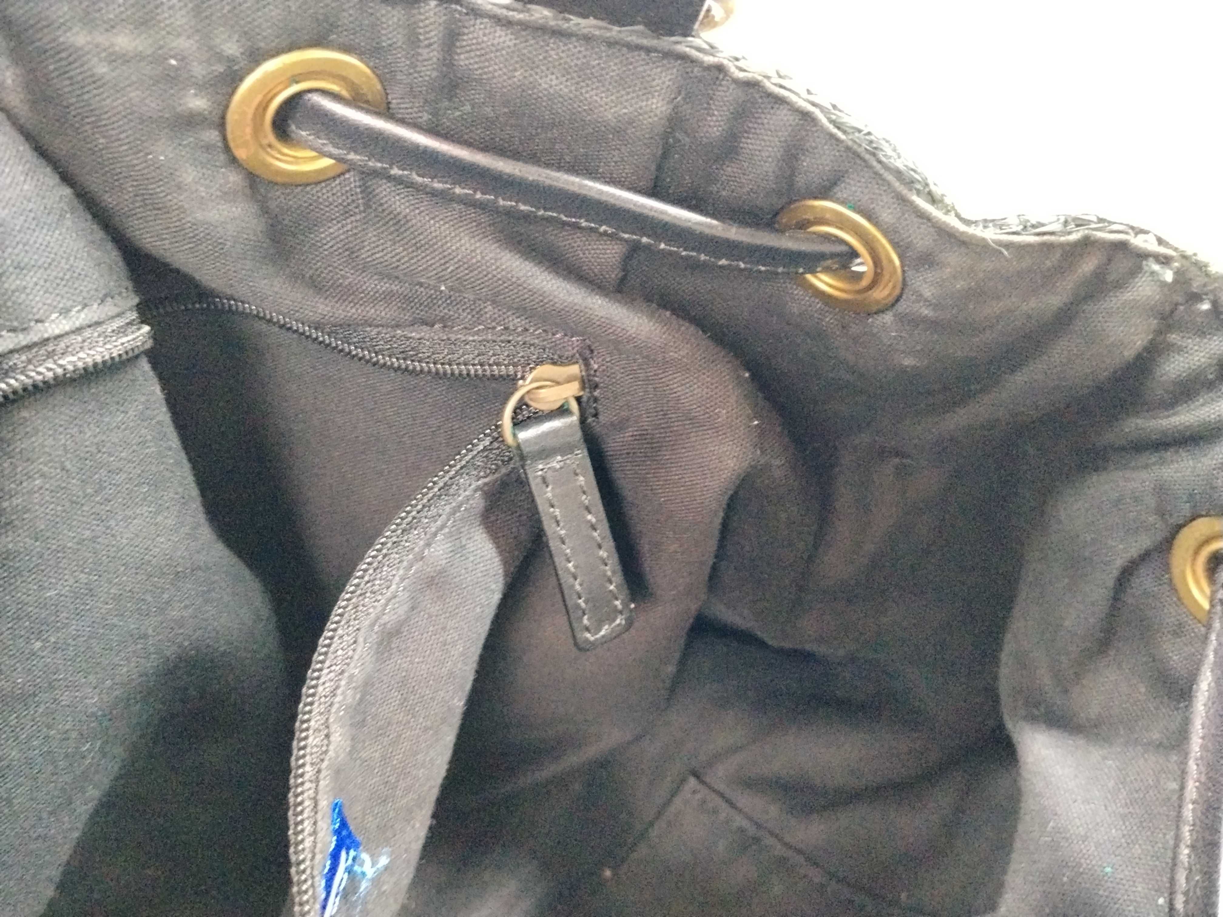 Blue Label Basket Leather Tote Bag — view 11