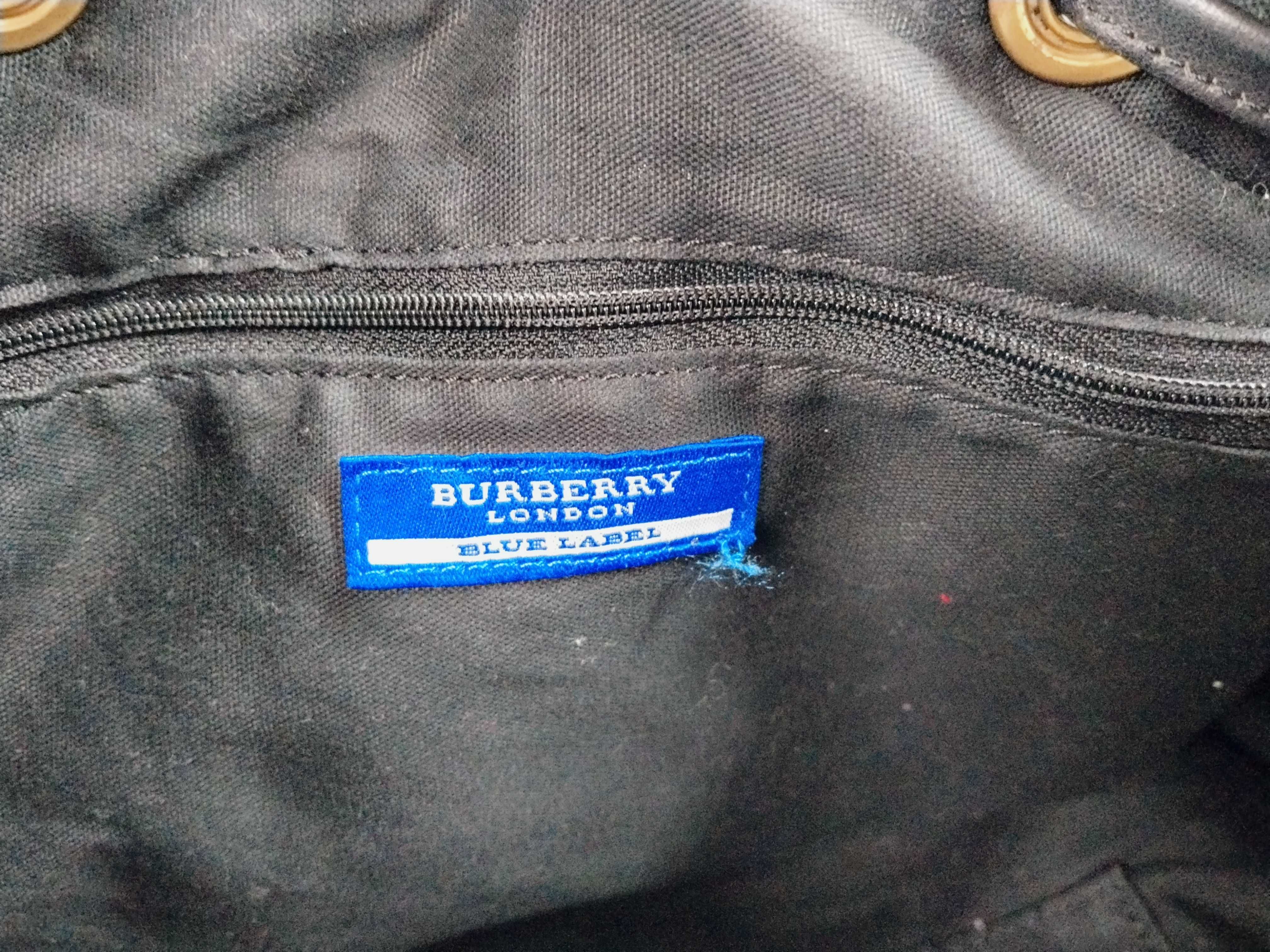 Blue Label Basket Leather Tote Bag — view 14