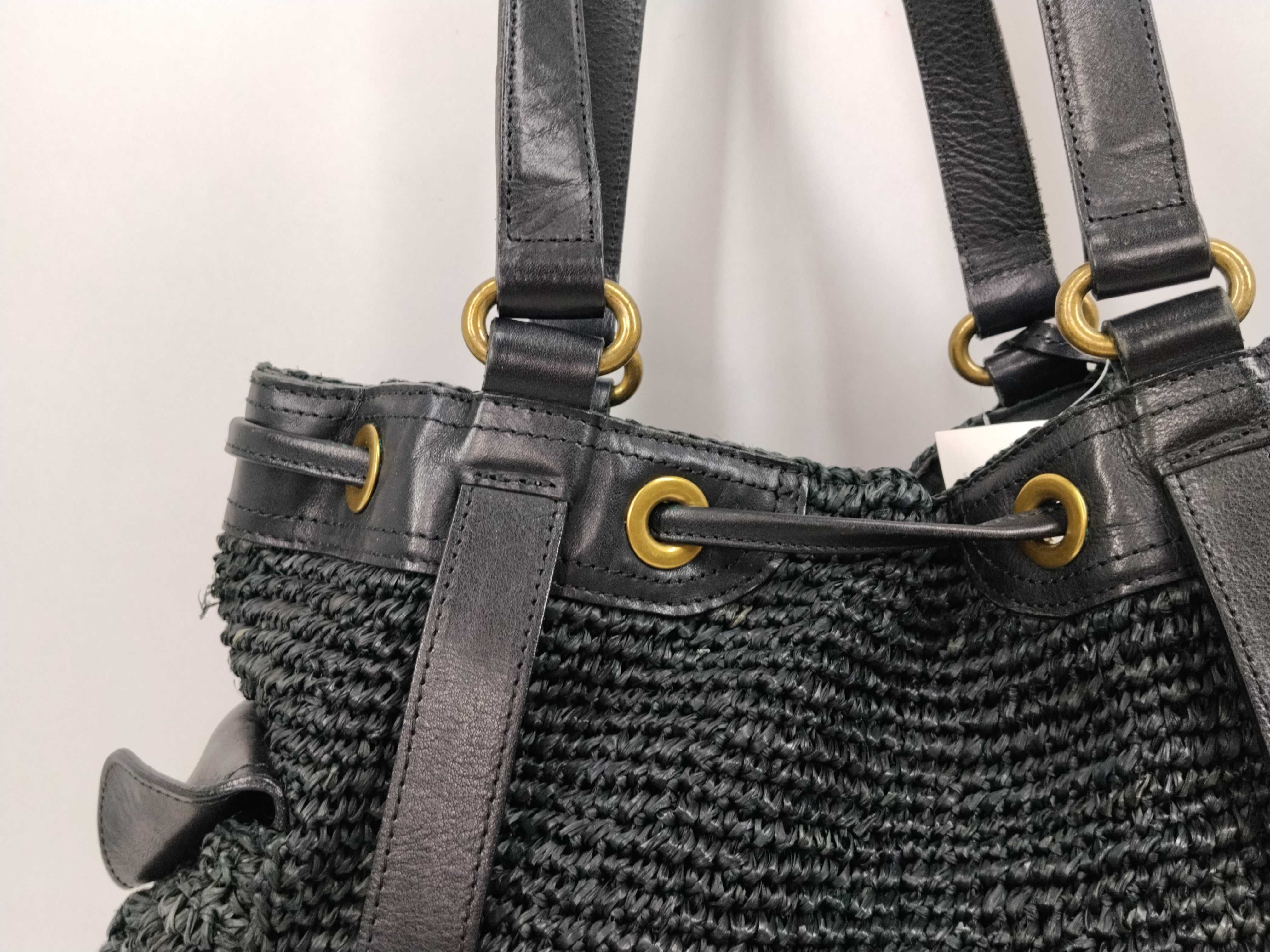 Blue Label Basket Leather Tote Bag — view 3