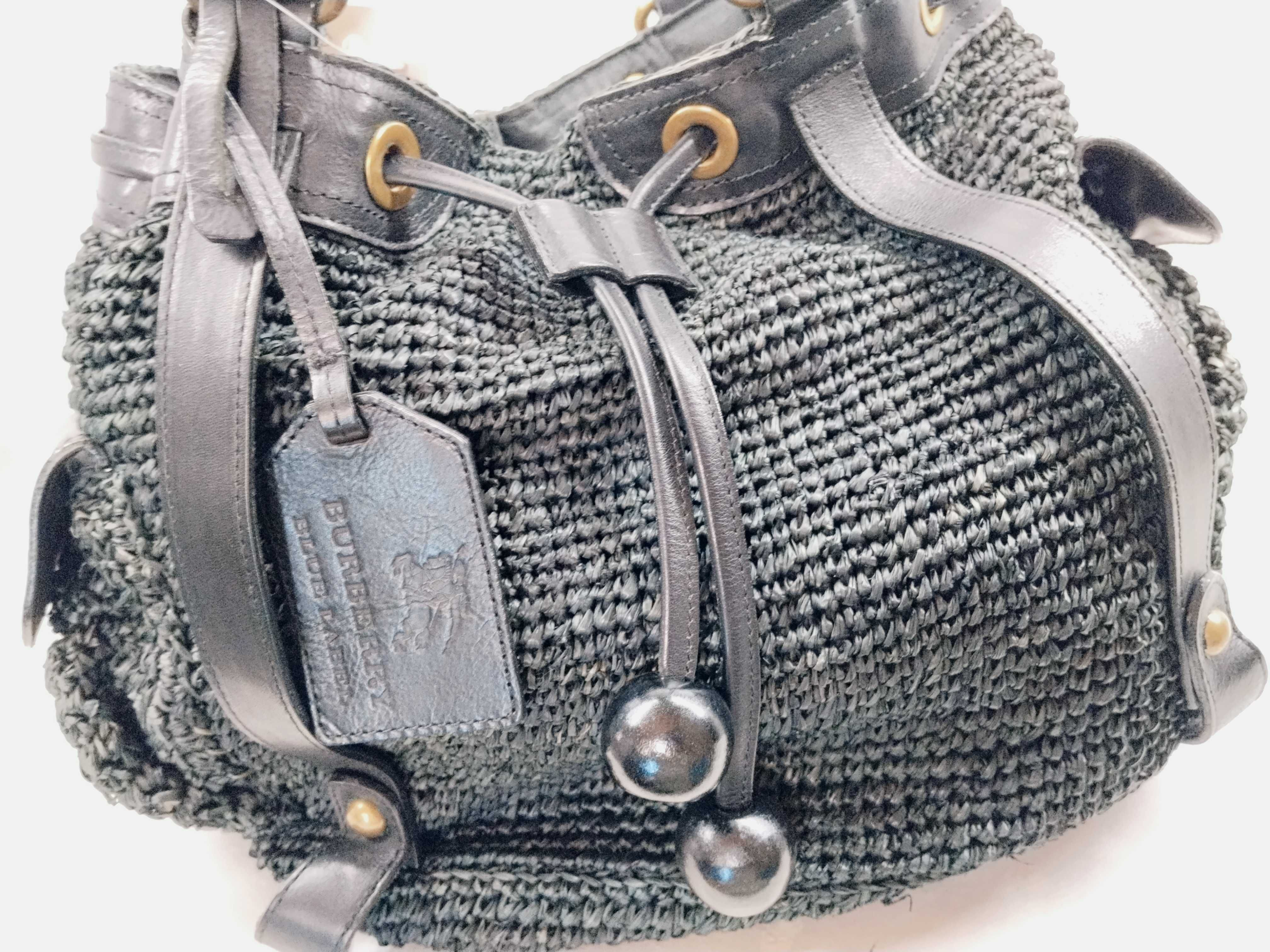 Blue Label Basket Leather Tote Bag — view 8
