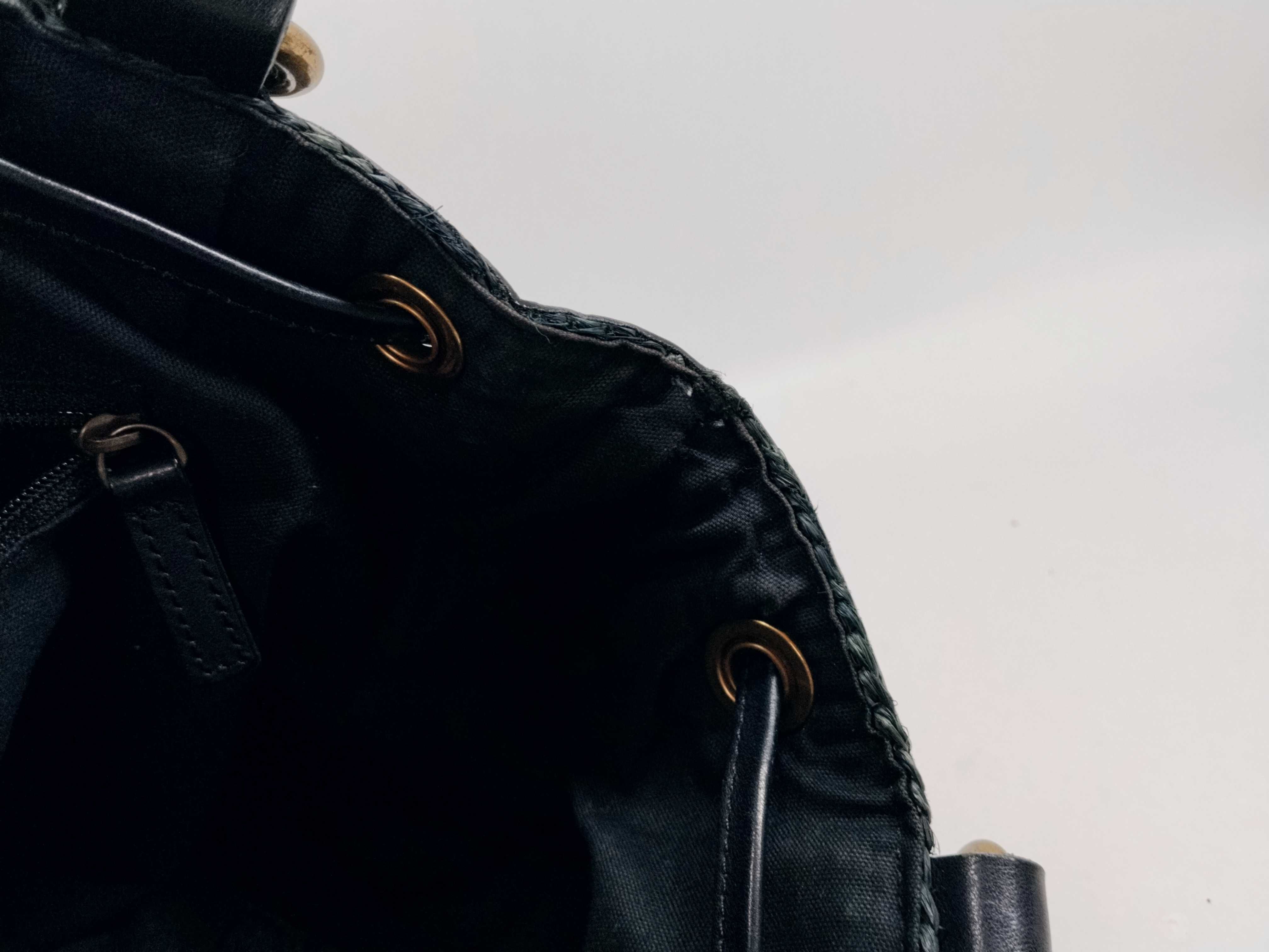 Blue Label Basket Leather Tote Bag — view 10