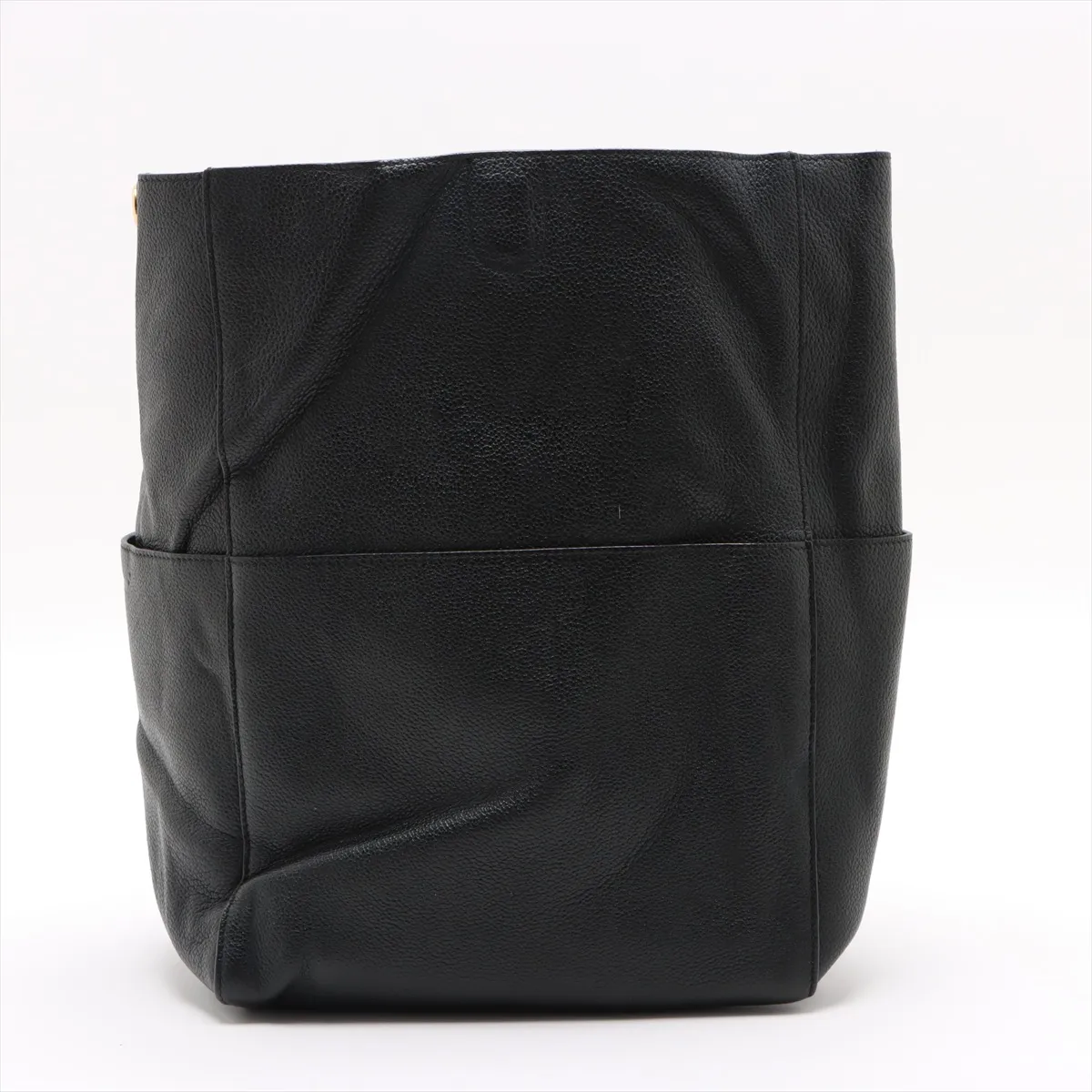 Sangle Bucket Leather Shoulder Bag Black — view 2