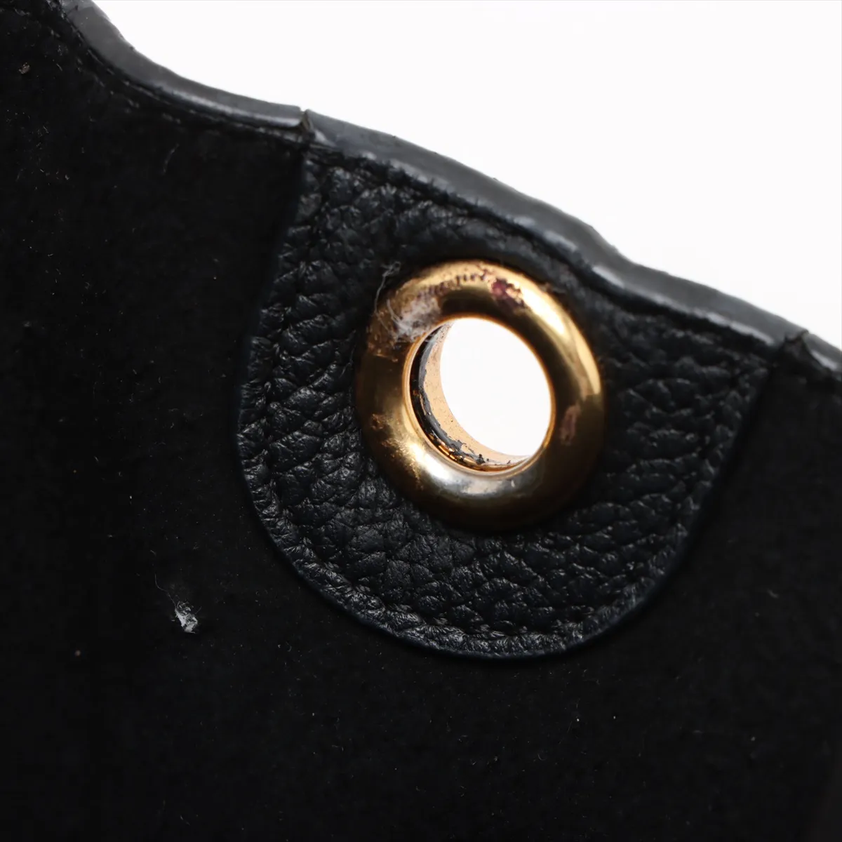 Sangle Bucket Leather Shoulder Bag Black — view 14