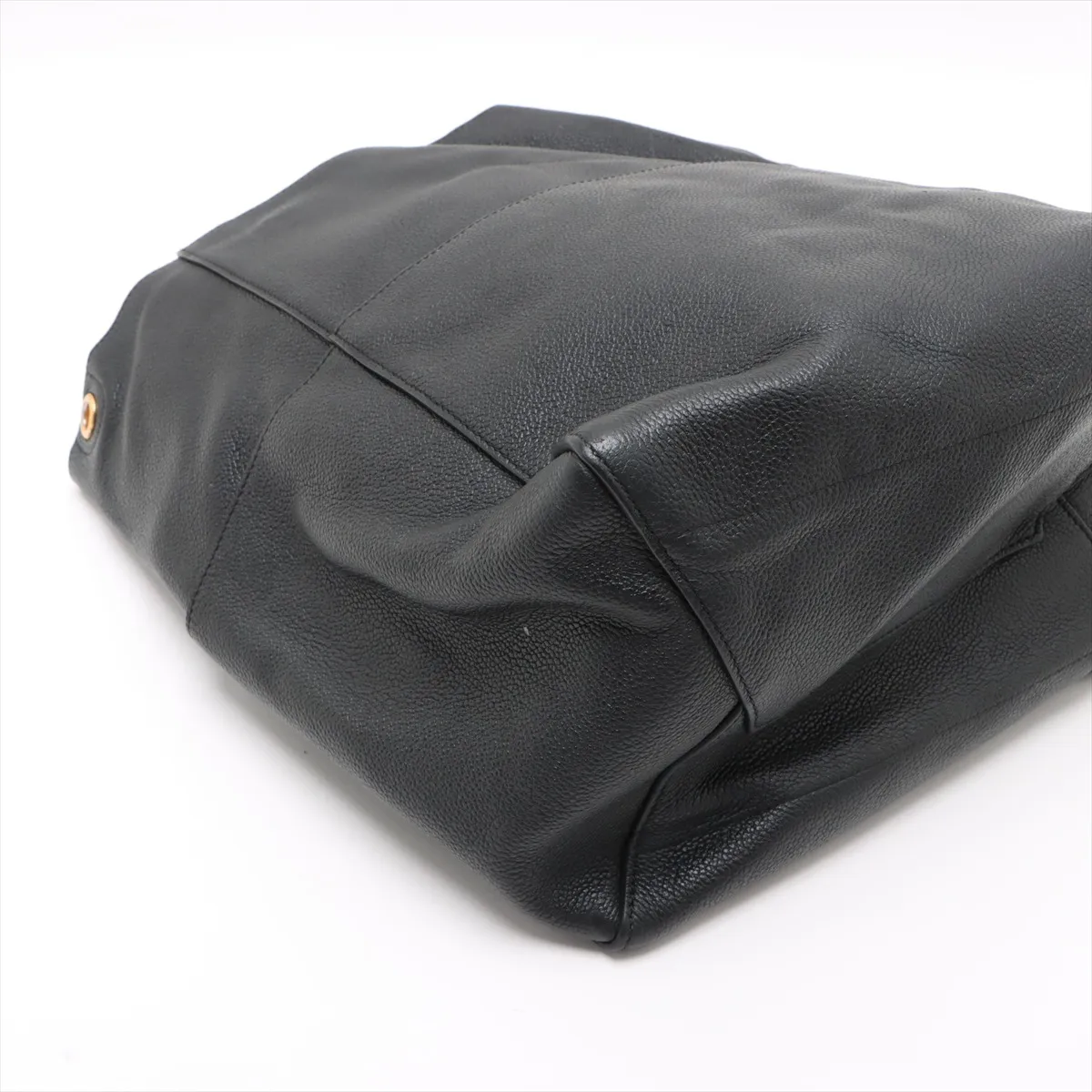 Sangle Bucket Leather Shoulder Bag Black — view 4
