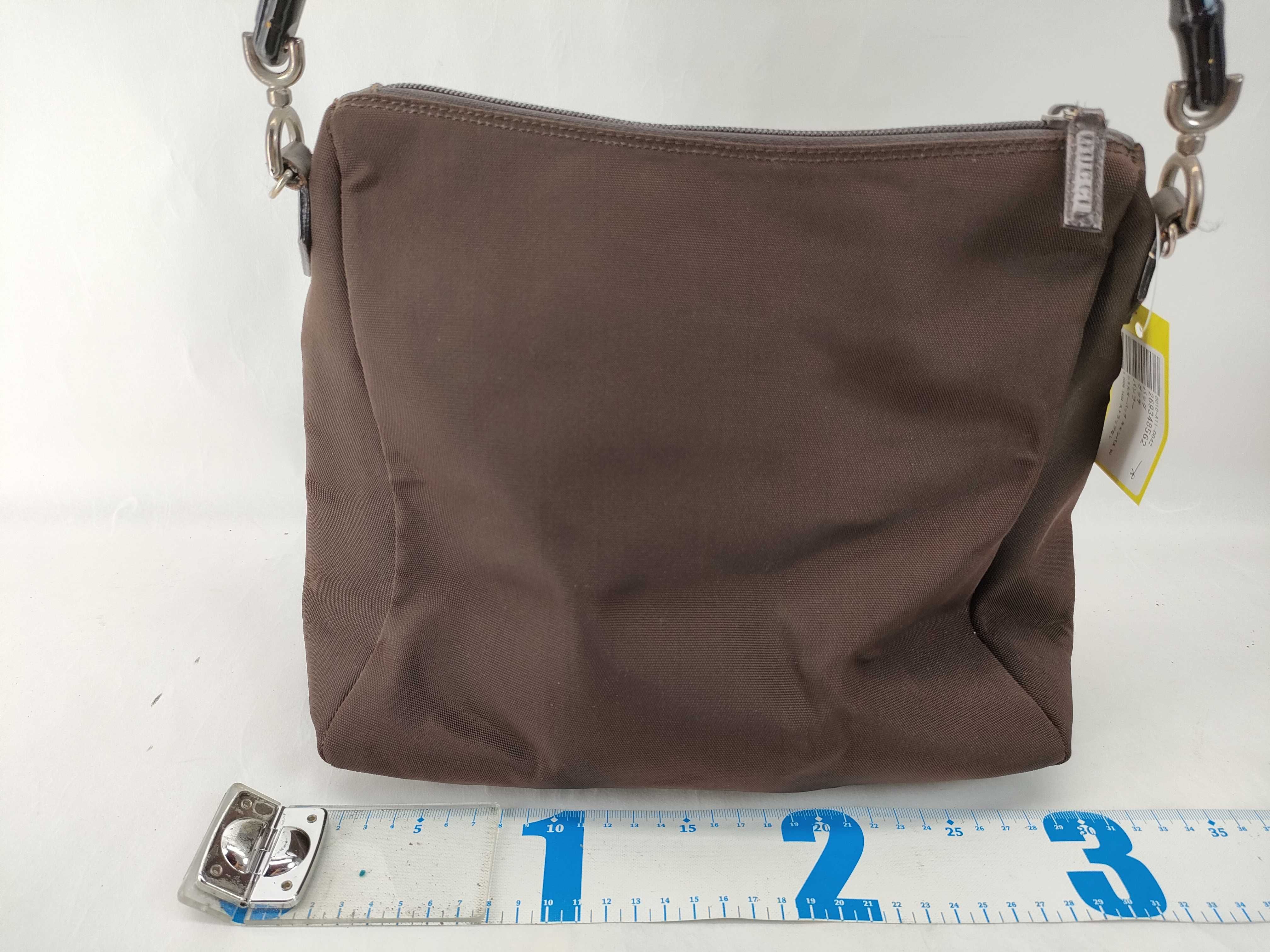 Bamboo Shoulder Bag, Canvas, 000 0509 2404, Strap not included. — view 2