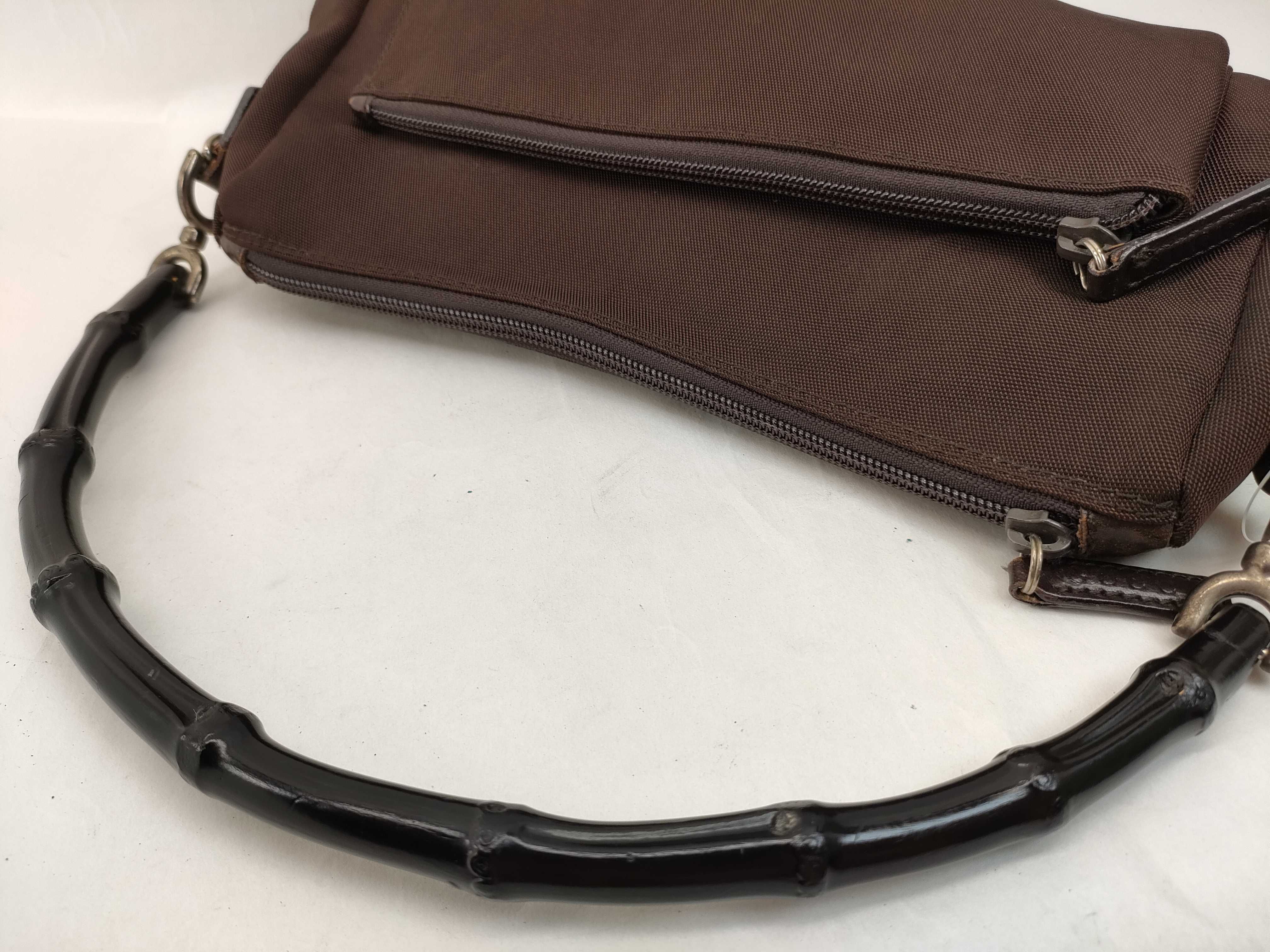 Bamboo Shoulder Bag, Canvas, 000 0509 2404, Strap not included. — view 3