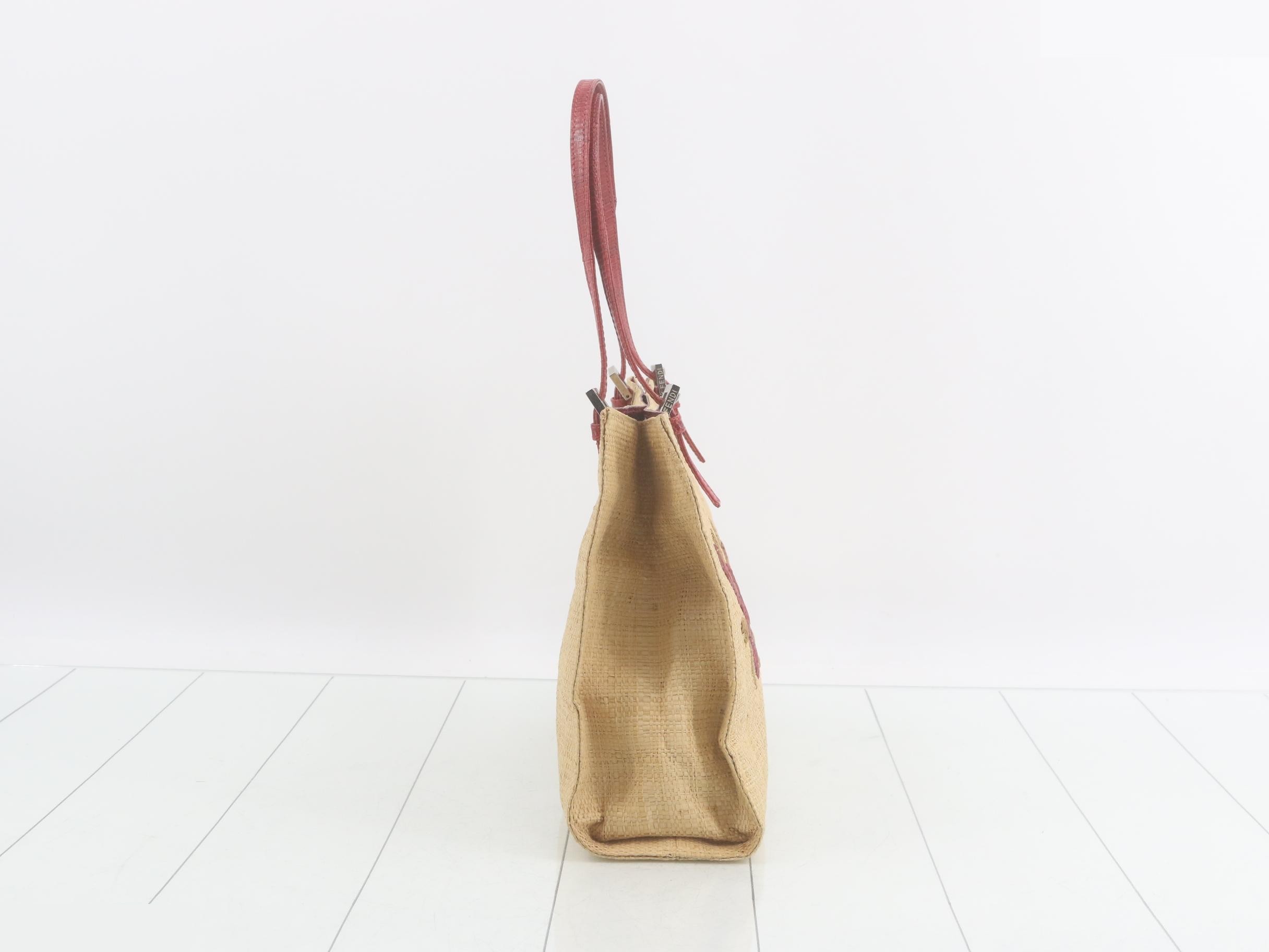 Raffia Flower Embroidered Tote Bag — view 4