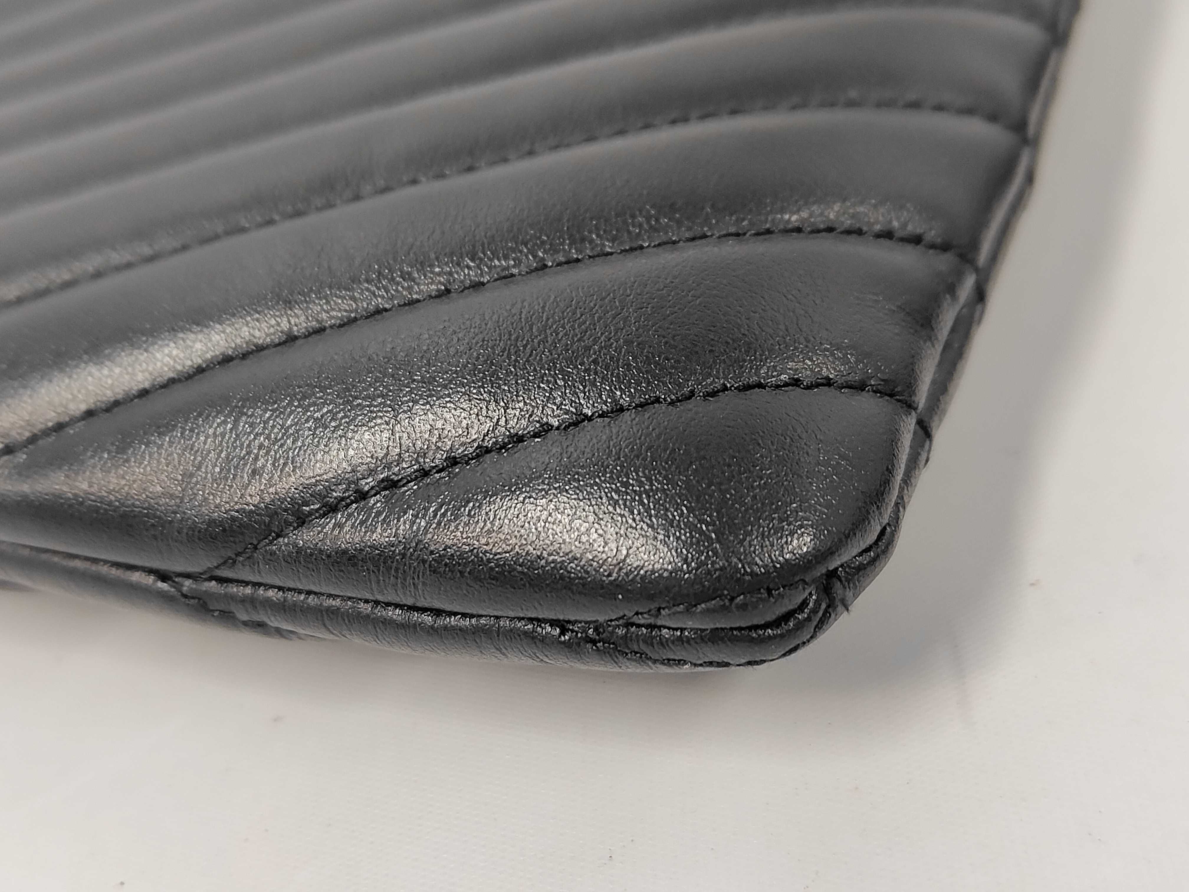 Paris Leather Clutch Bag, Black, 559193 Clutch Bag — view 4