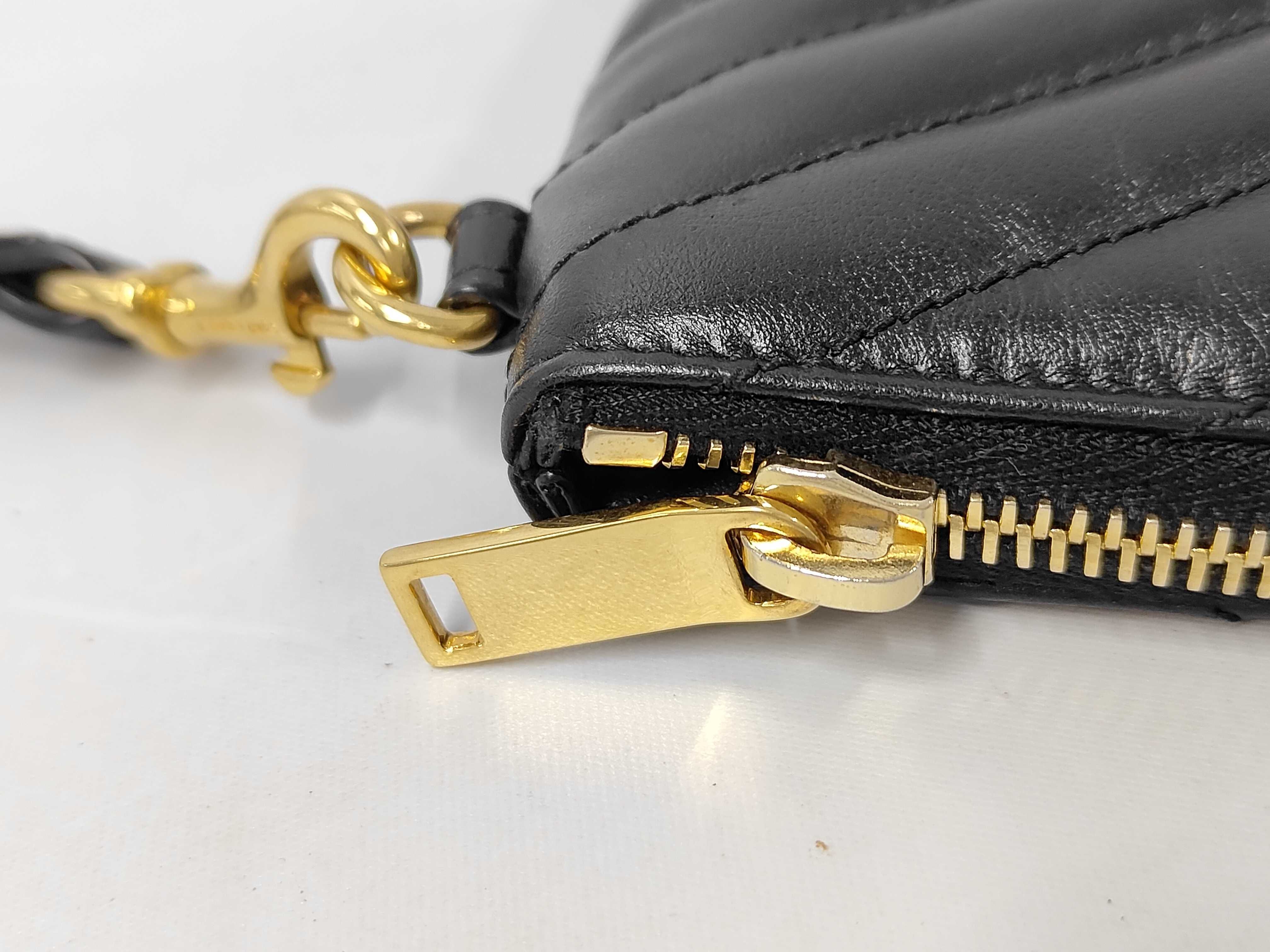 Paris Leather Clutch Bag, Black, 559193 Clutch Bag — view 8