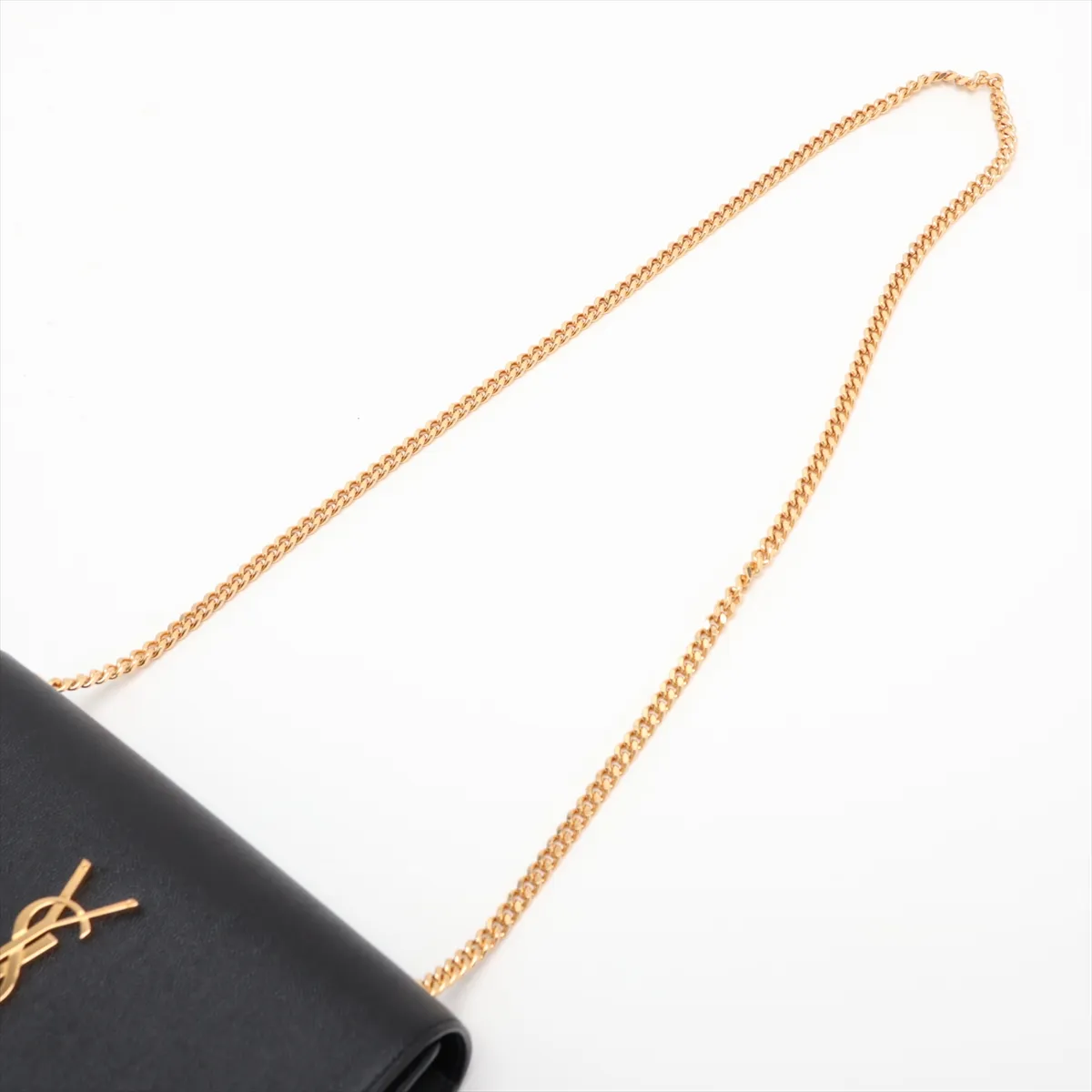 Classic Kate Leather Chain Shoulder Bag, Black 364021 — view 5